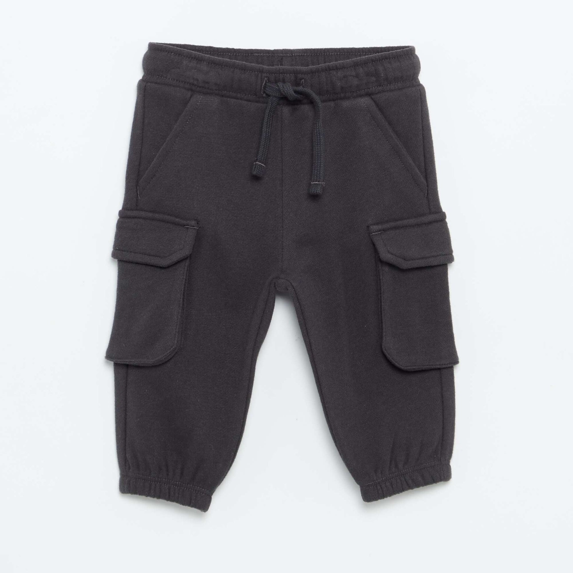 Multi-pocket jogging bottoms BLACK
