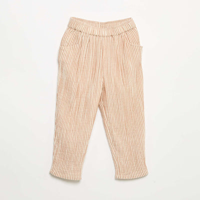 Cotton Gauze Pants BROWN