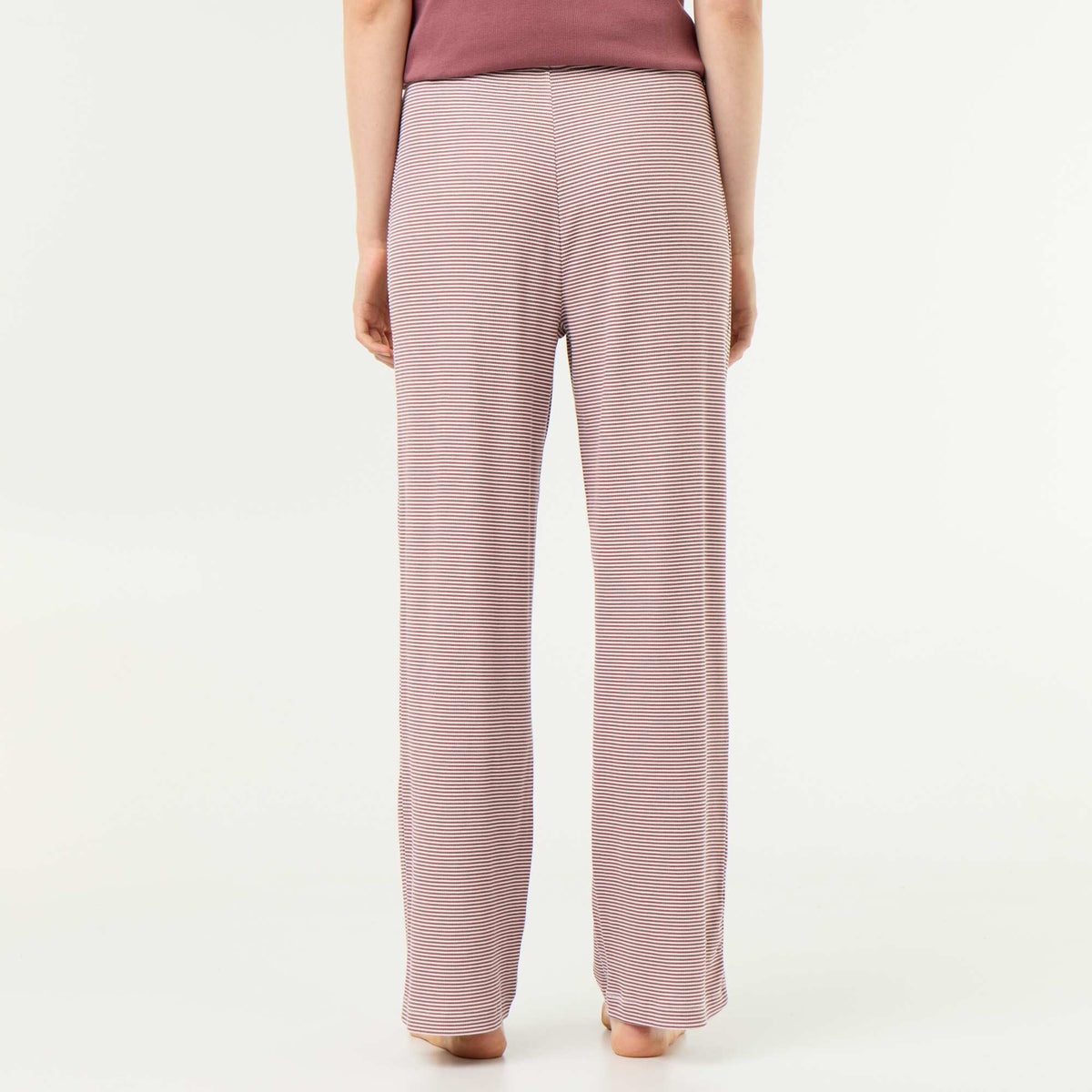 Ribbed Knit Pajama Pants LIGHT BROWN