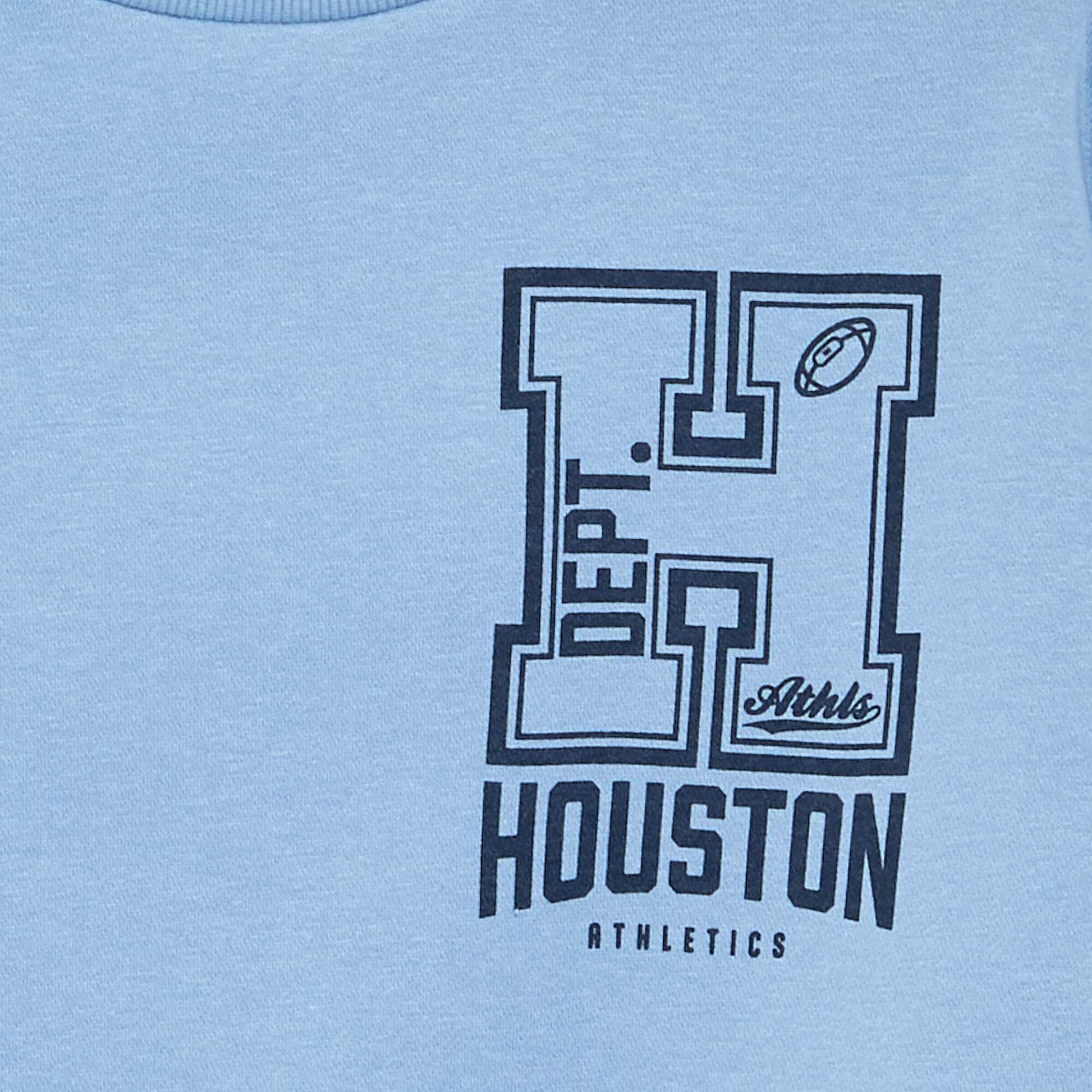Loose fit fleece sweatshirt BLUE
