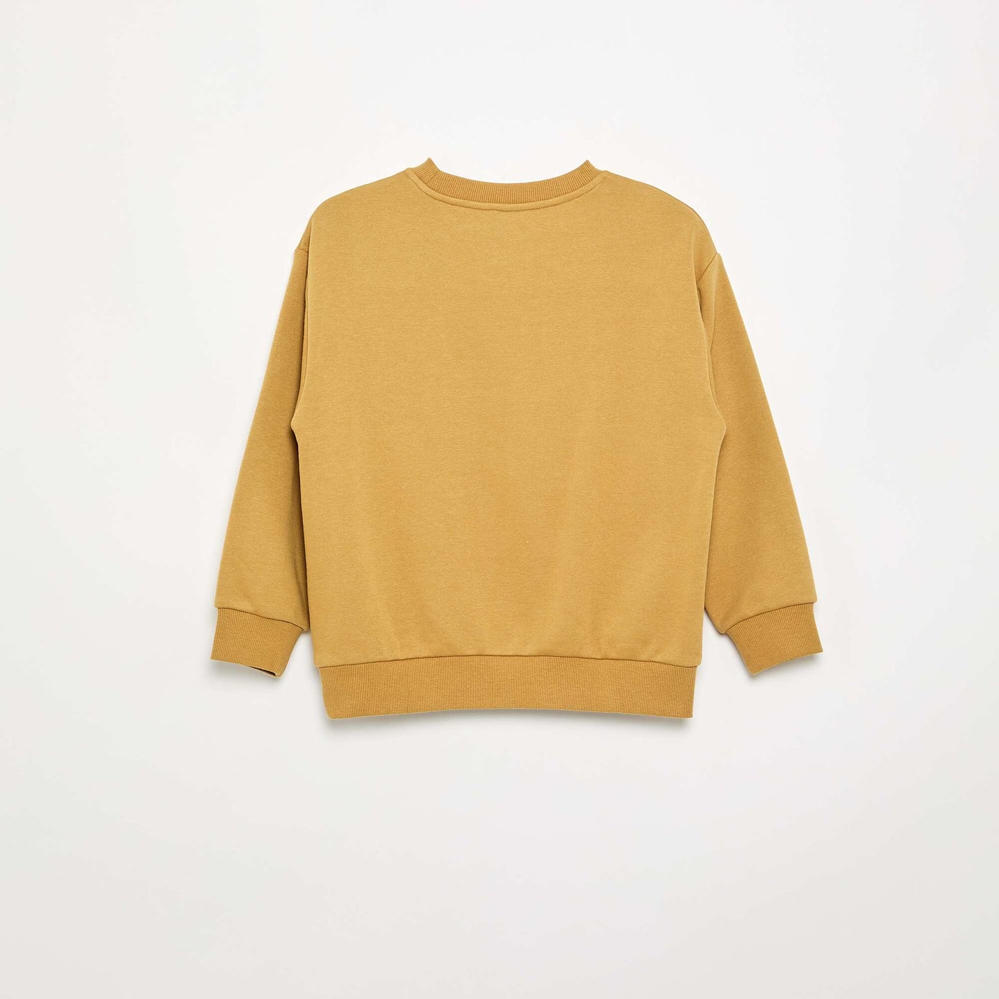 Loose-fit fleece sweatshirt MUSTARD YELLOW