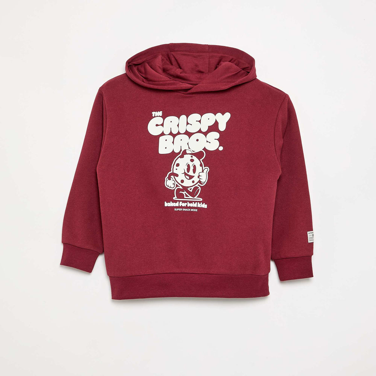 Printed Hooded Sweatshirt RED