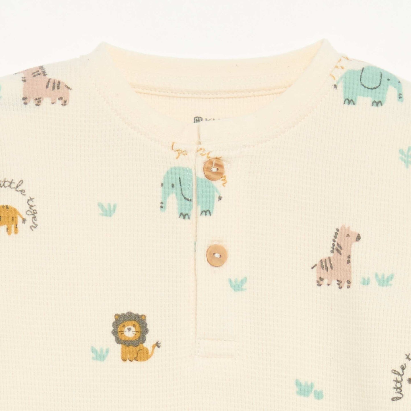2-piece pajamas - Long-sleeved T-shirt + pants BEIGE