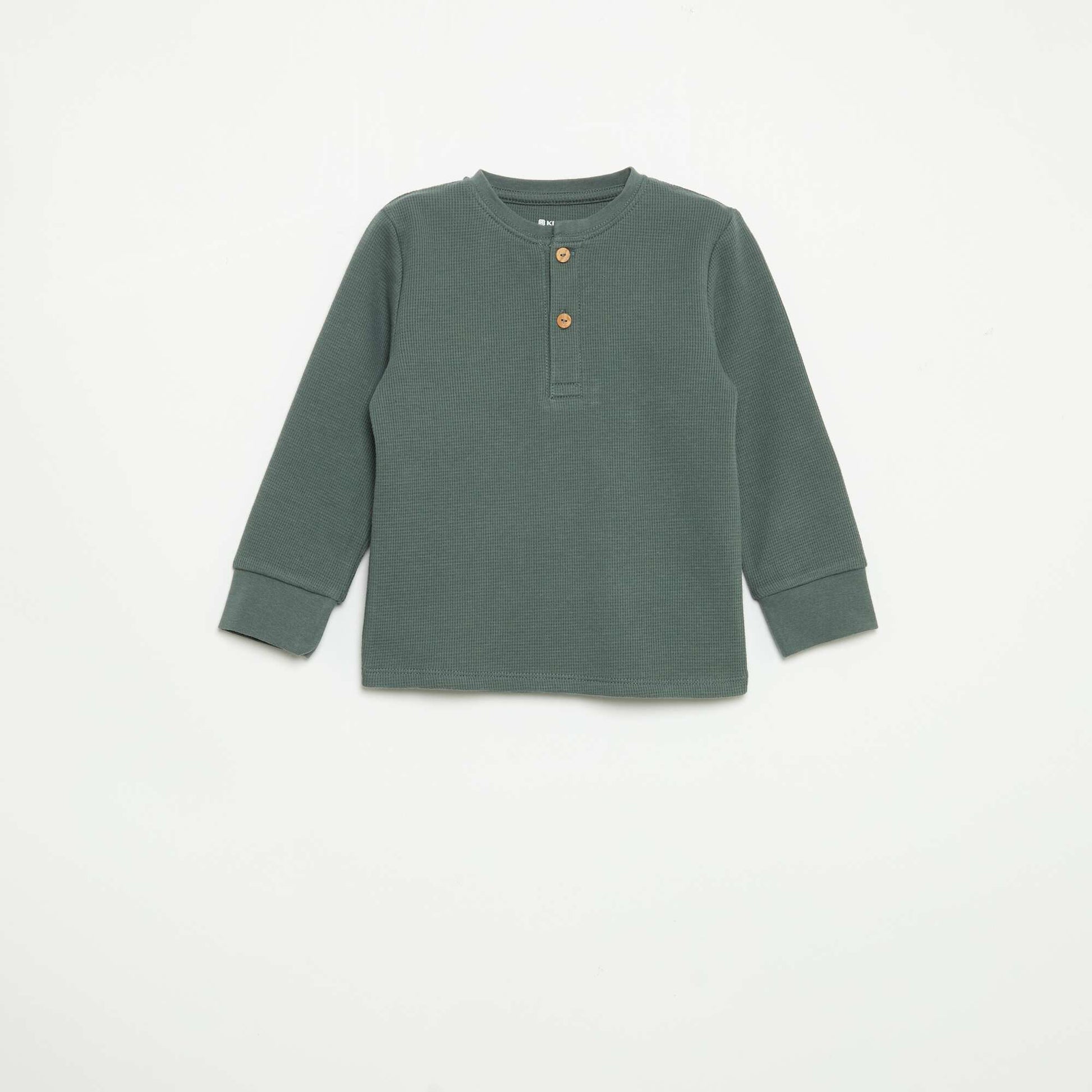 2-piece Pajamas - Long-sleeved T-shirt + Pants GREEN