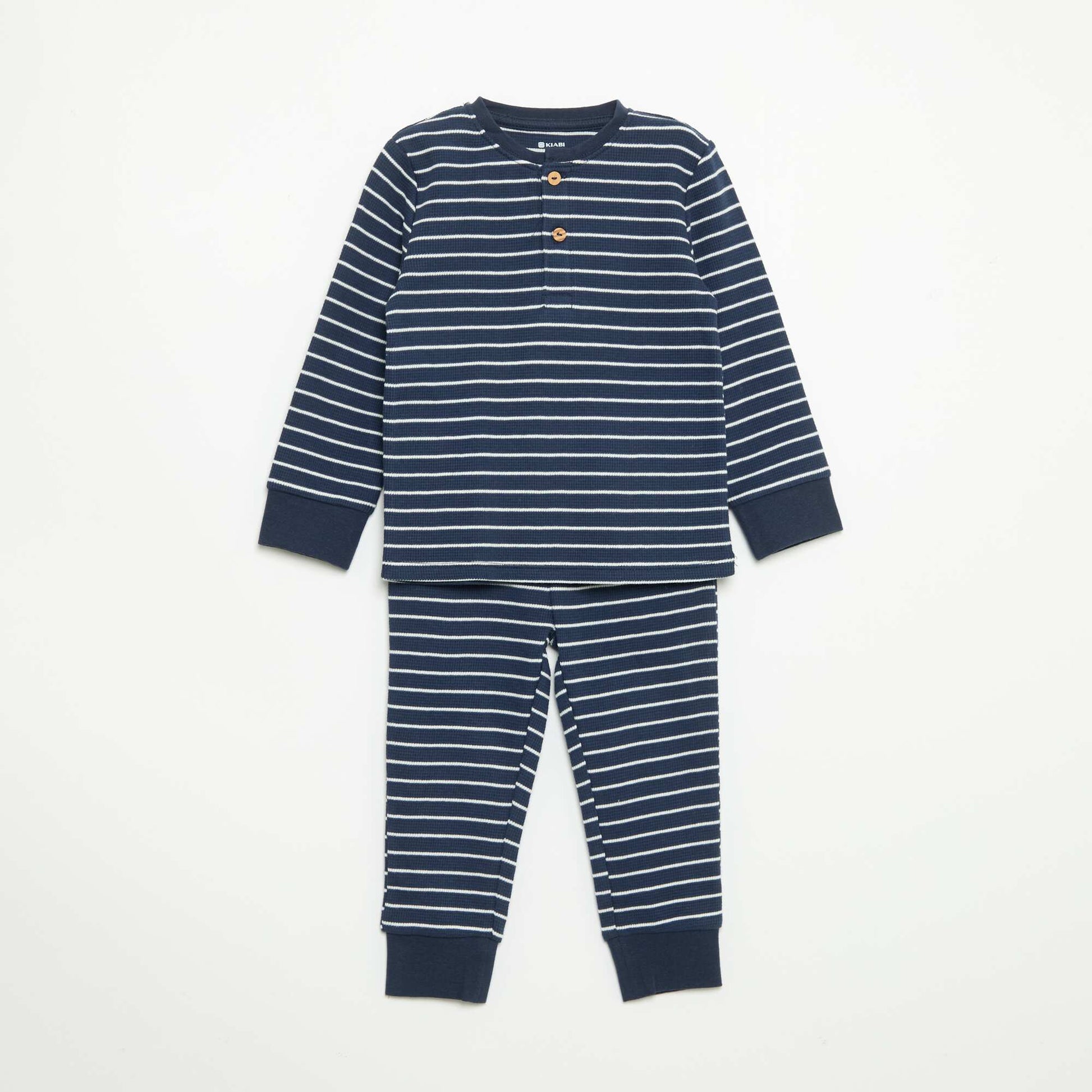 2-piece Pajamas - Long-sleeved T-shirt + Pants BLUE
