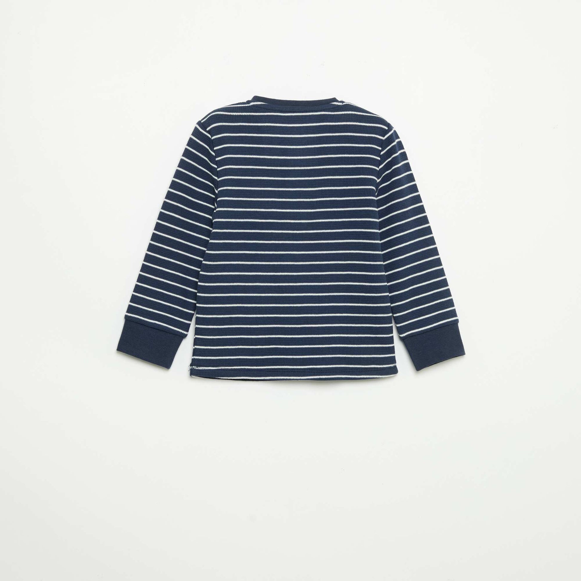 2-piece Pajamas - Long-sleeved T-shirt + Pants BLUE