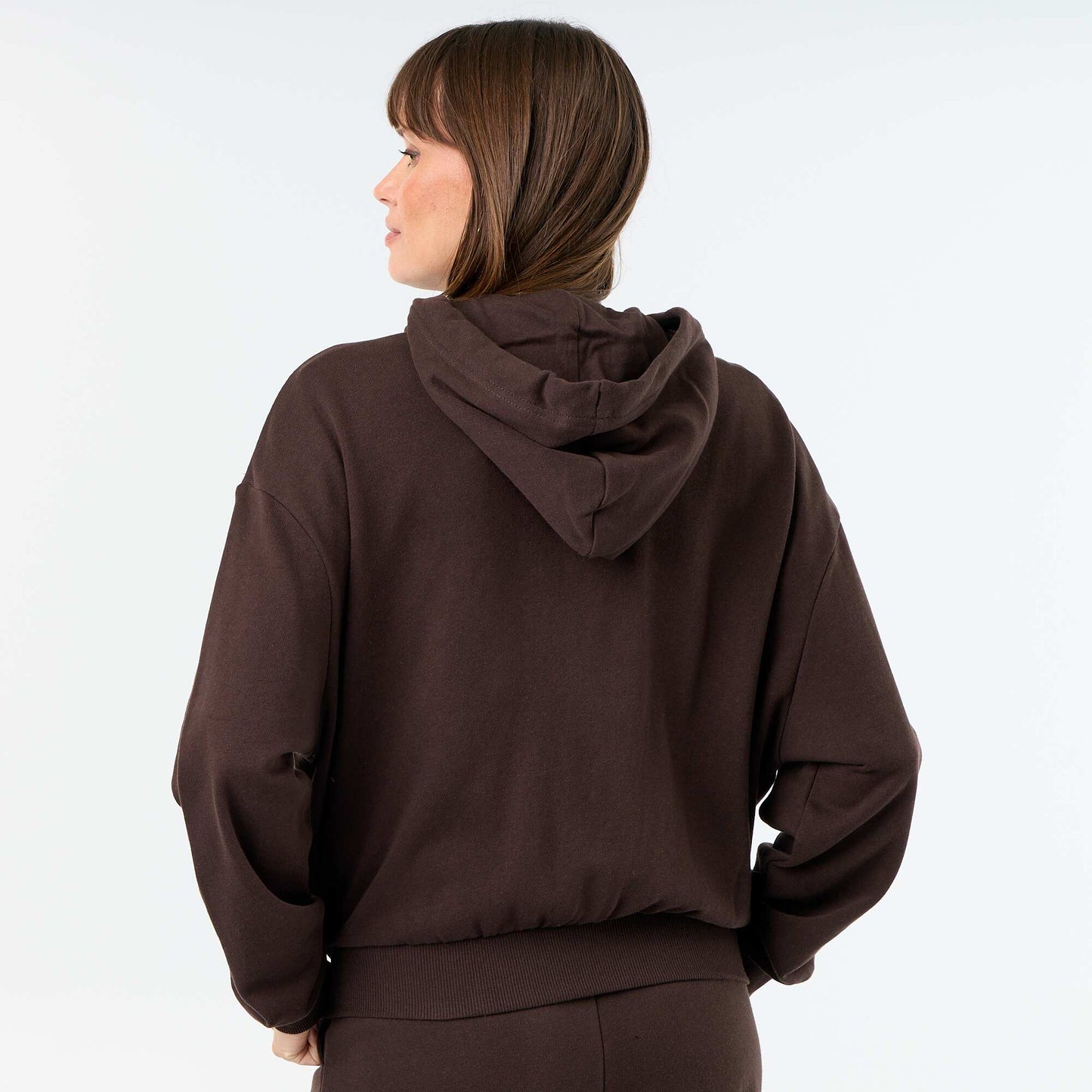Basic Lightweight French Terry Sweatshirt BROWN