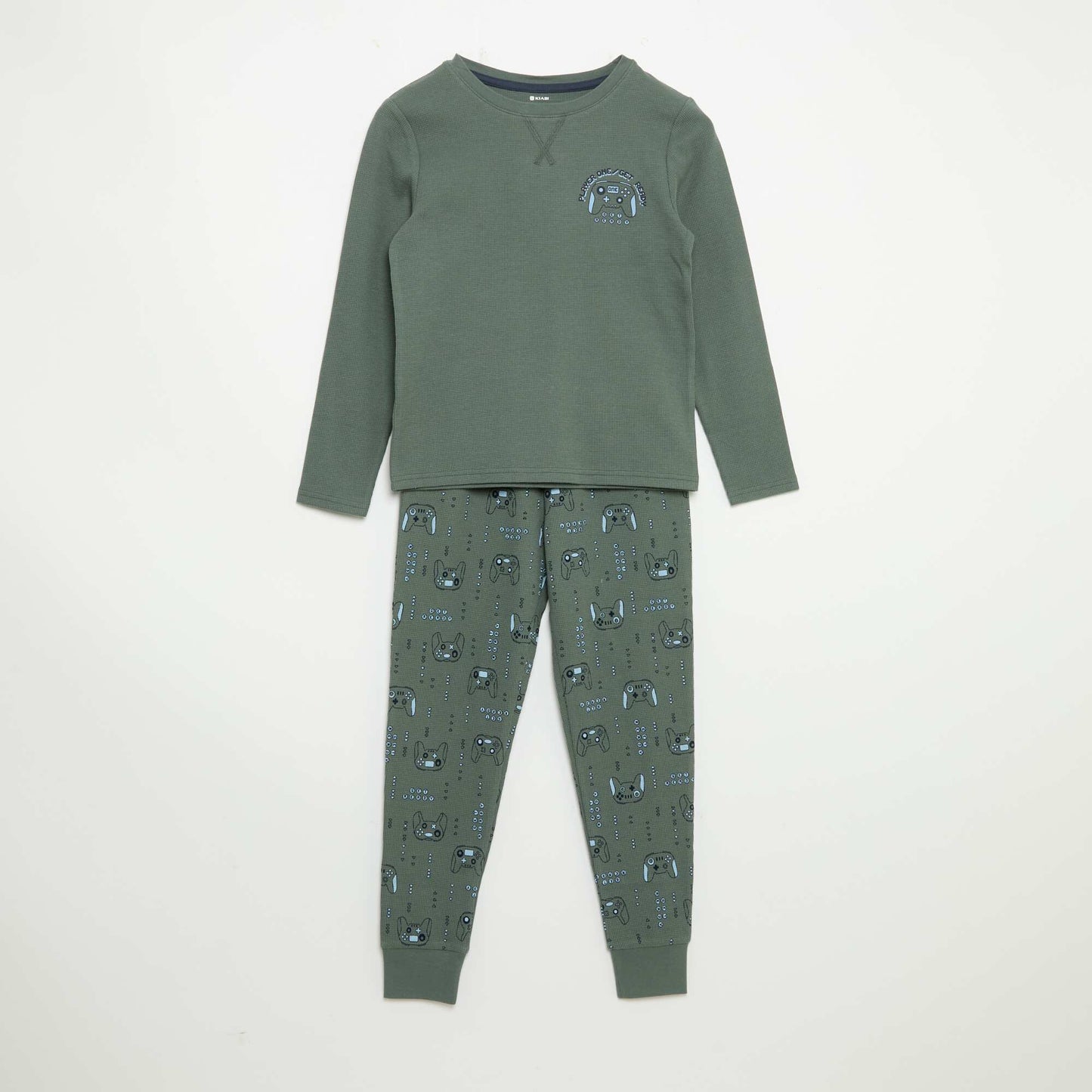 2-piece pyjamas - Long-sleeved T-shirt + trousers GREEN