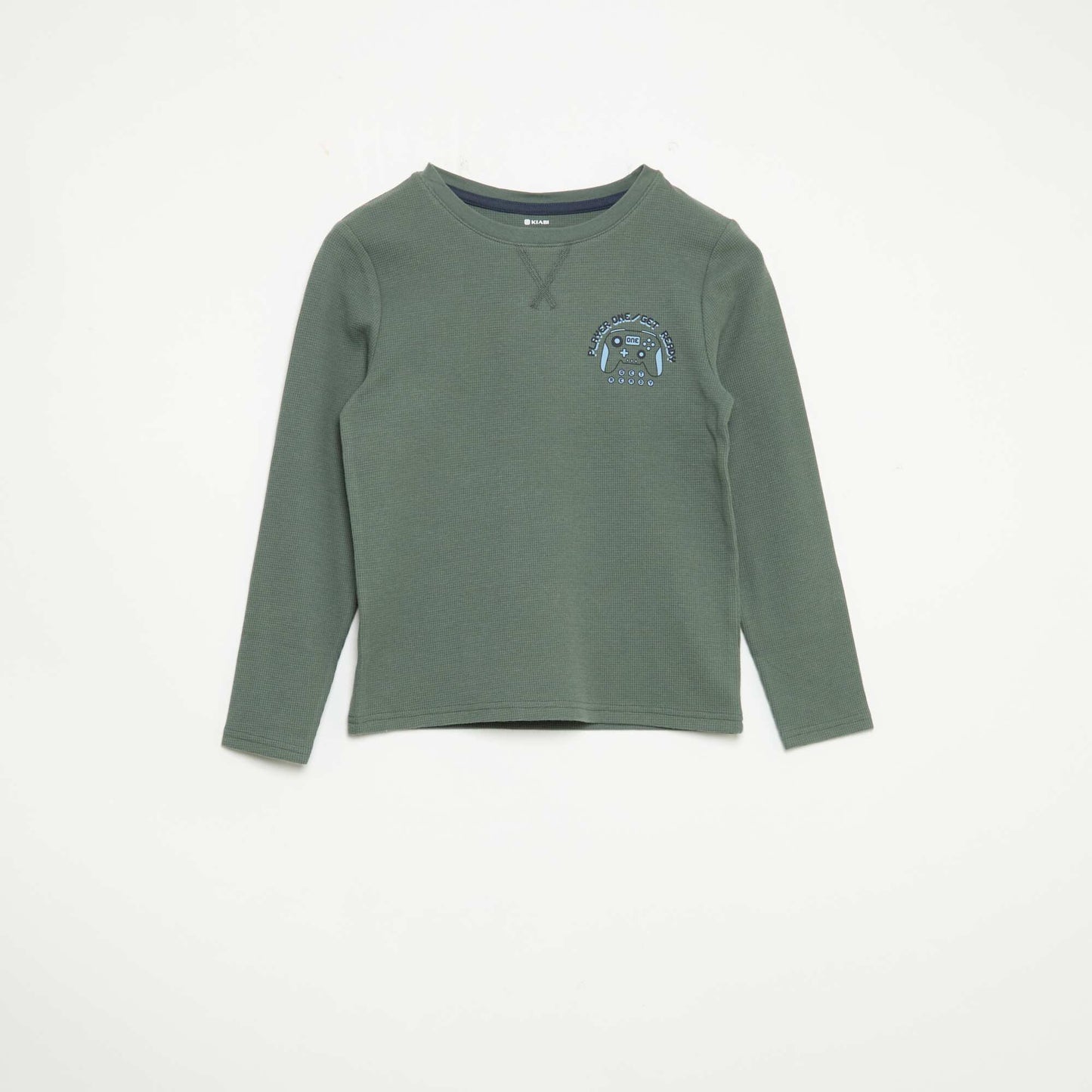 2-piece pyjamas - Long-sleeved T-shirt + trousers GREEN