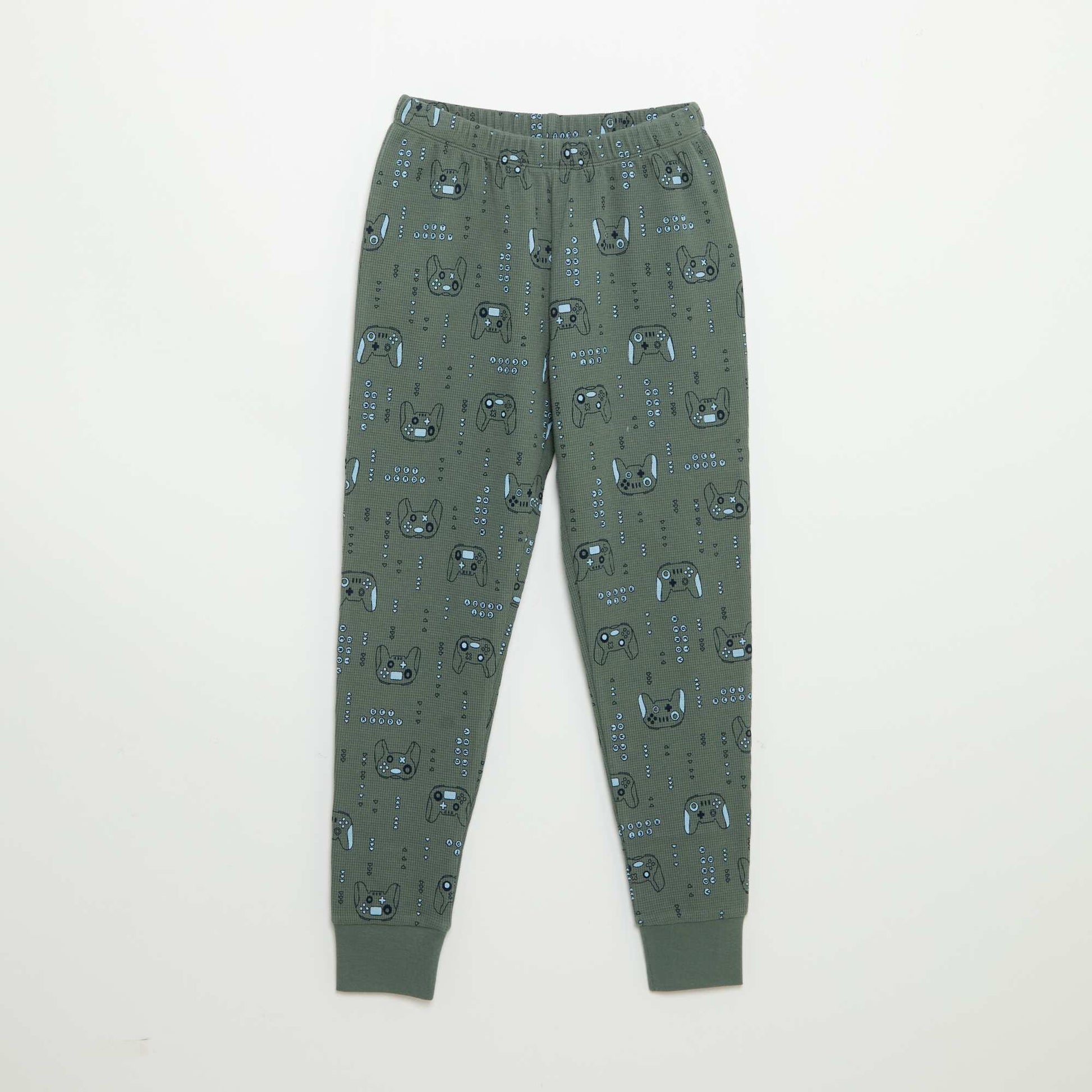2-piece pyjamas - Long-sleeved T-shirt + trousers GREEN