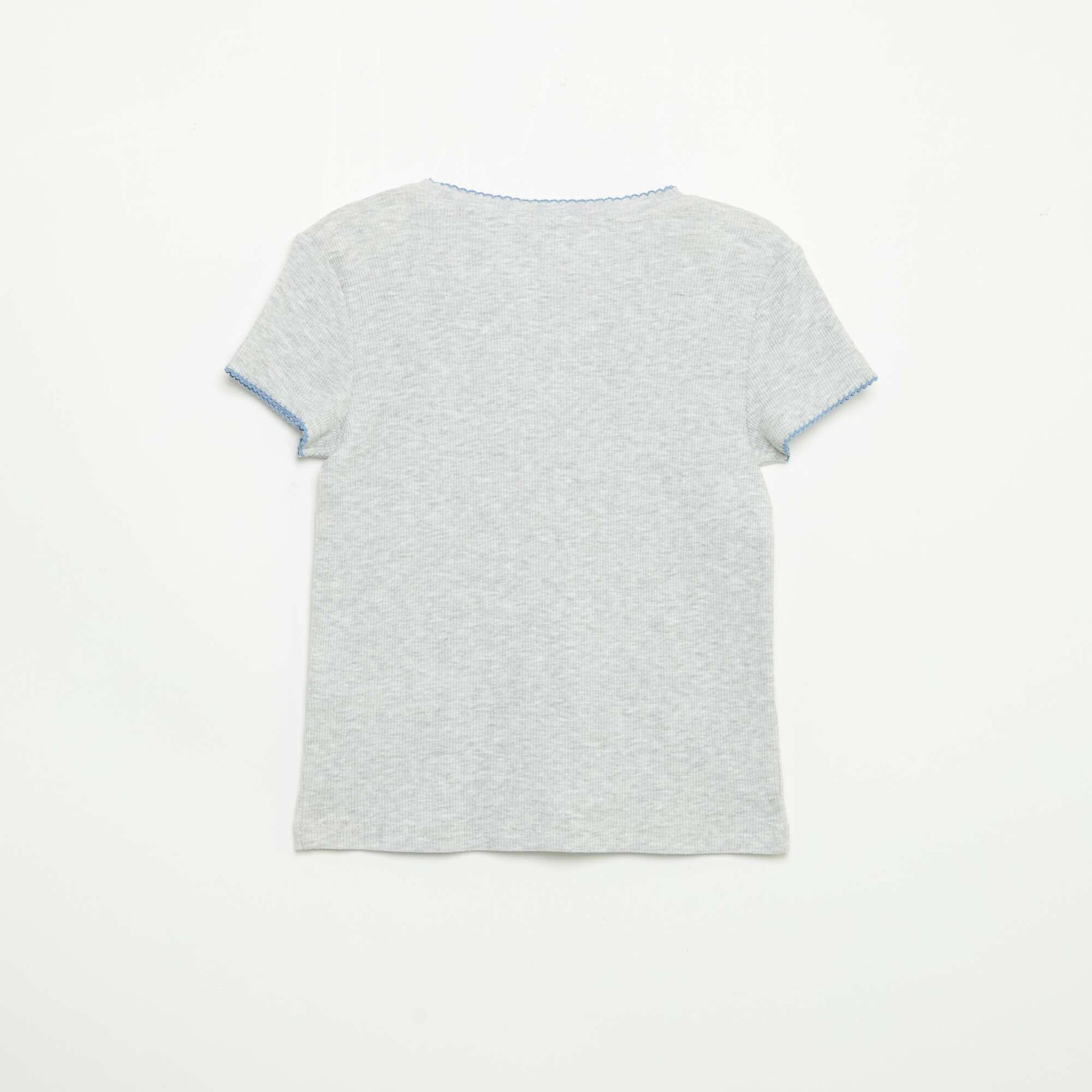 2-Piece Pajamas - Short-Sleeved T-shirt + Striped Pants BLUE