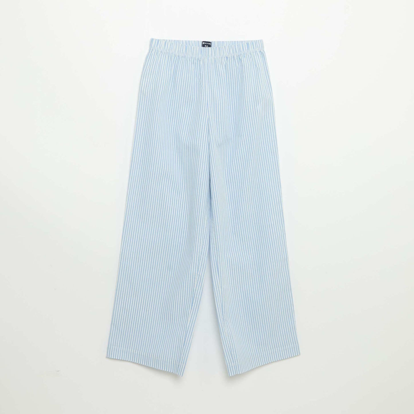 2-Piece Pajamas - Short-Sleeved T-shirt + Striped Pants BLUE