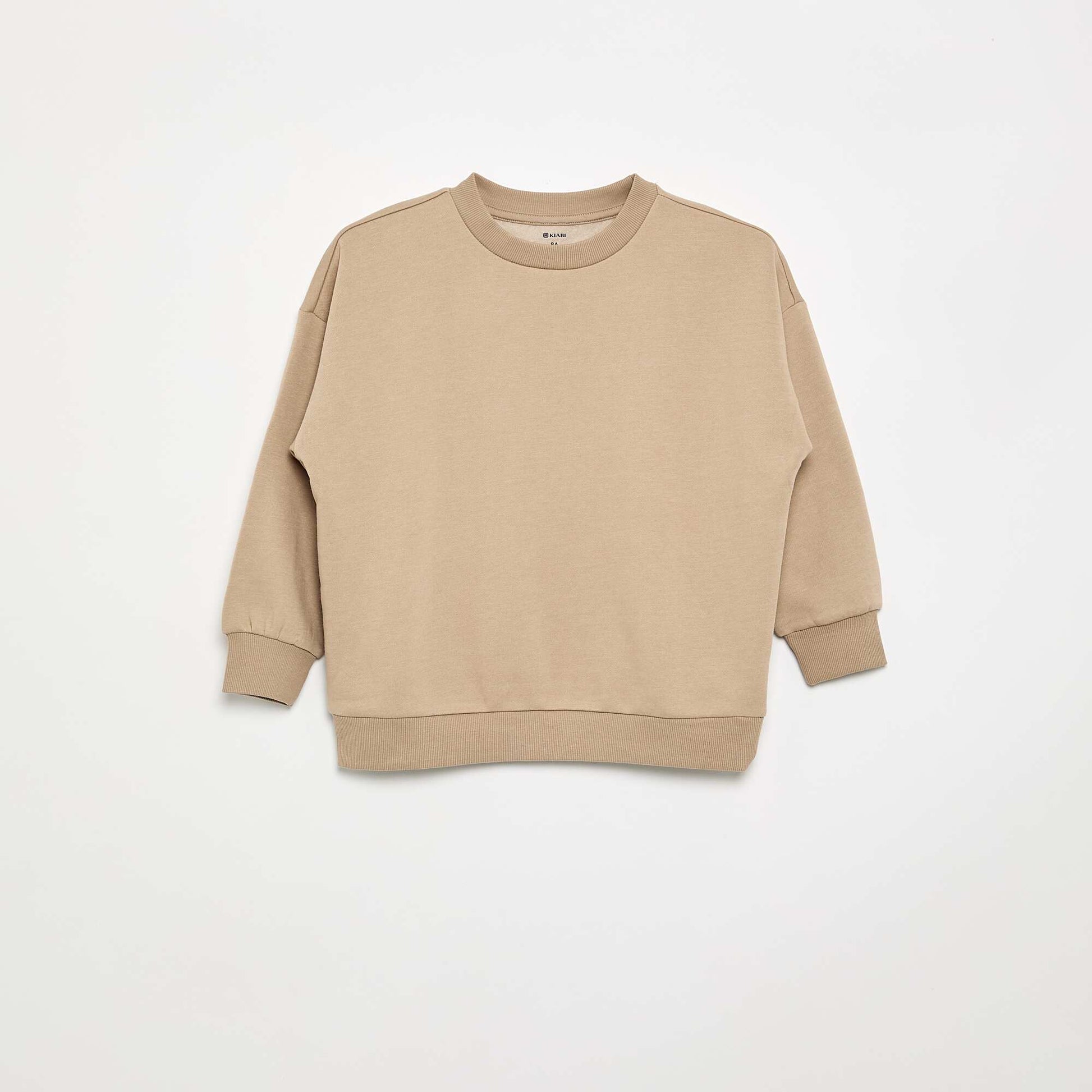 Set of 2 Plain Sweatshirts KHAKI