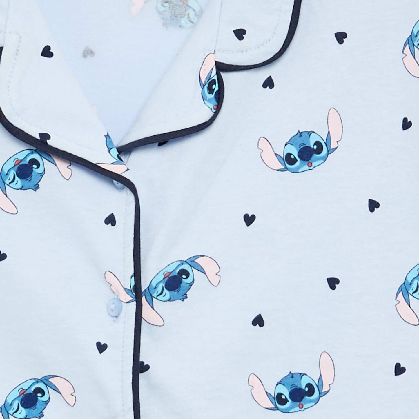 'Stitch' 'Disney' Short-Sleeved Shirt and Shorts Pajama Set - 2 Pieces BLUE