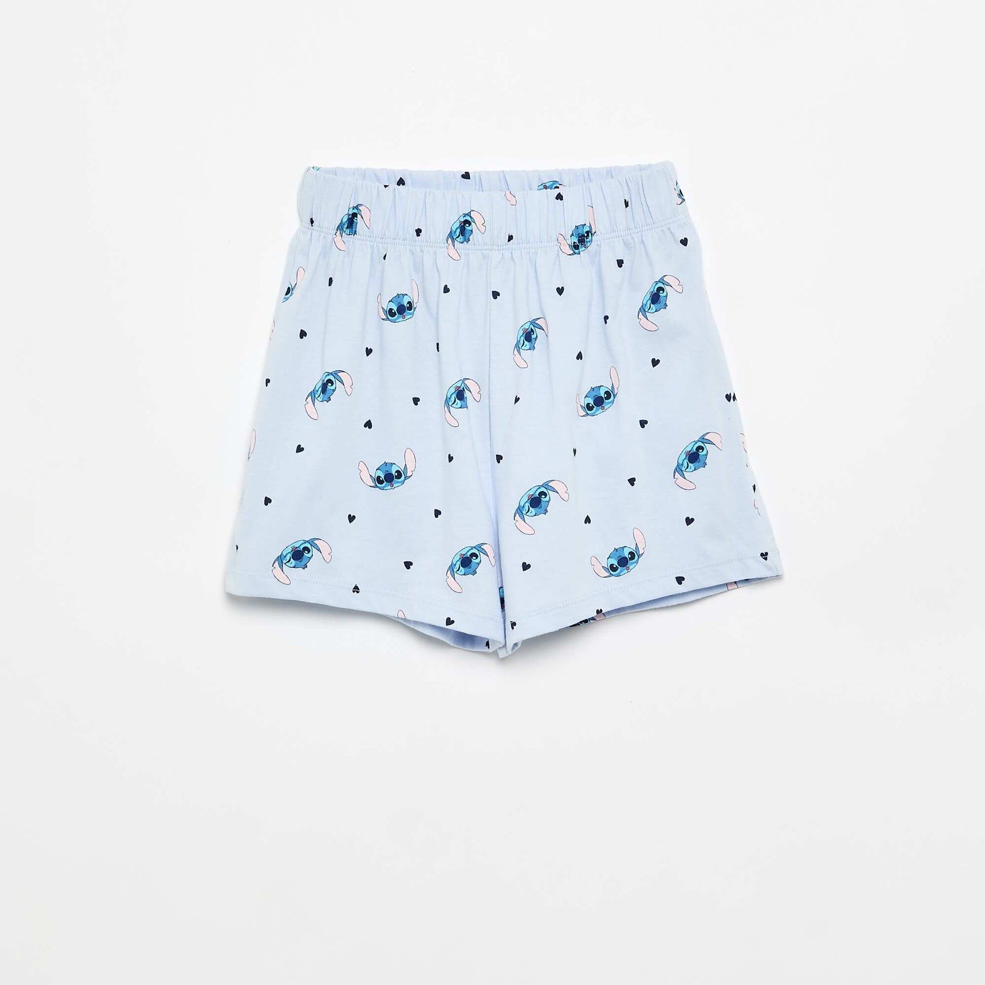 'Stitch' 'Disney' Short-Sleeved Shirt and Shorts Pajama Set - 2 Pieces BLUE