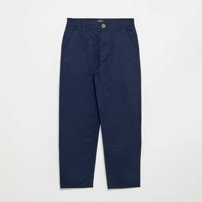 Straight cotton trousers BLUE