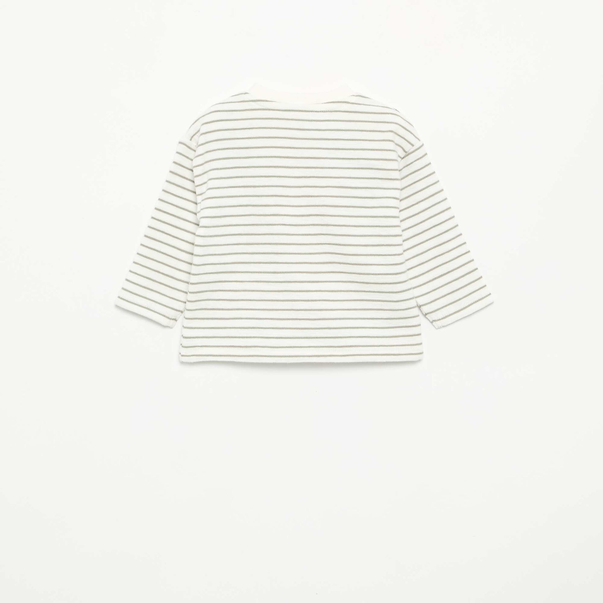 Long-sleeved Baby Terry T-shirt WHITE