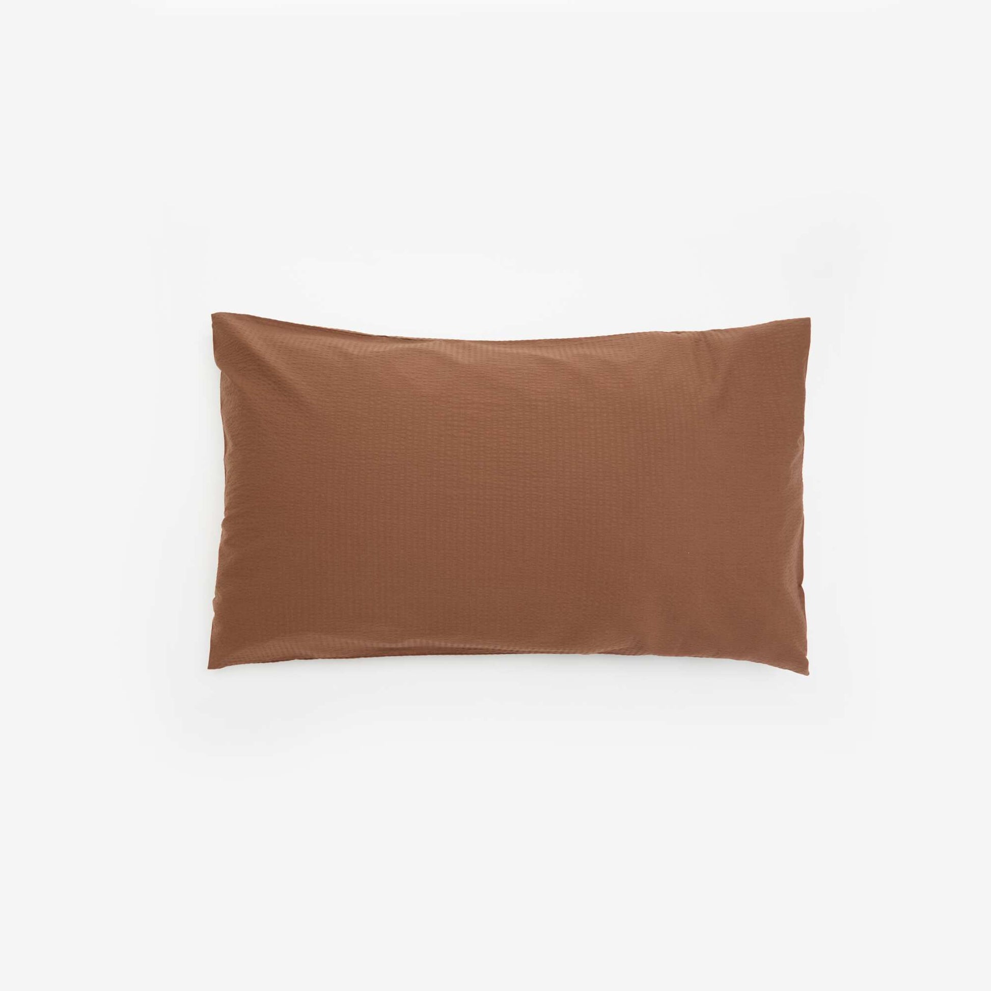 Solid pillowcase - 50 x 70 cm - KIABI Home BROWN