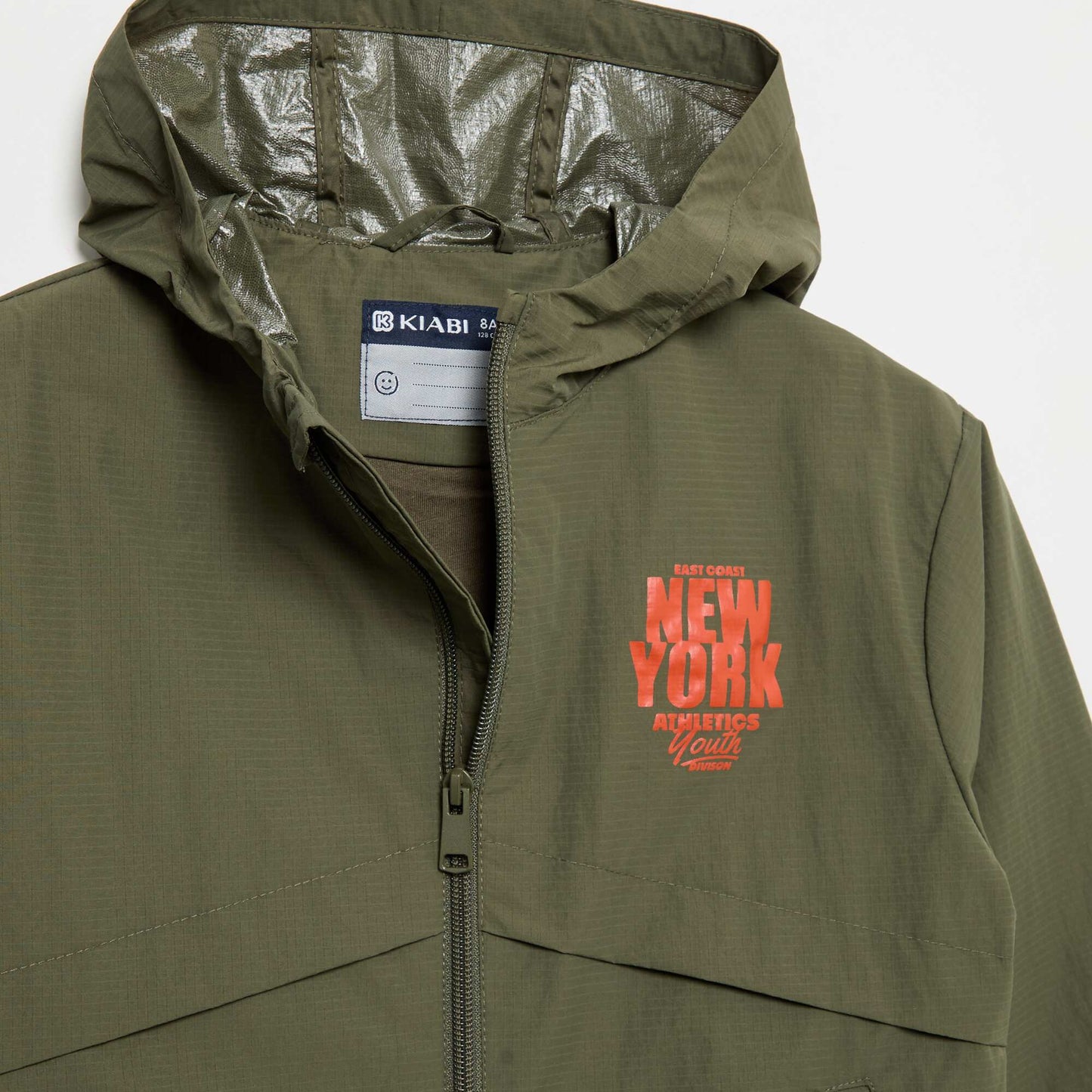 Hooded Windbreaker Jacket KHAKI