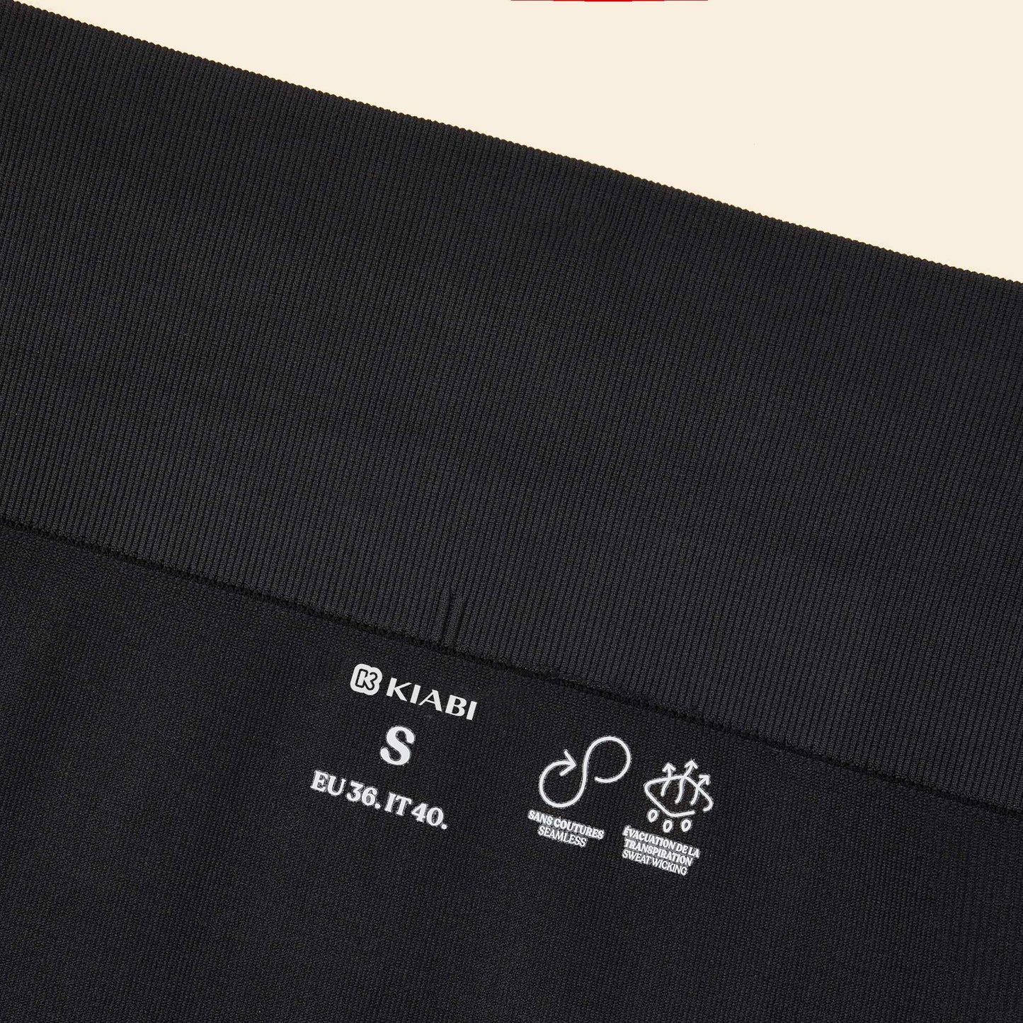 Ribbed Sports Leggings BLACK