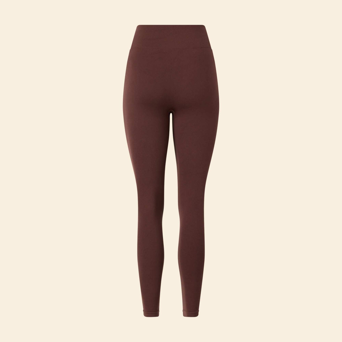 Ribbed Sports Leggings BROWN