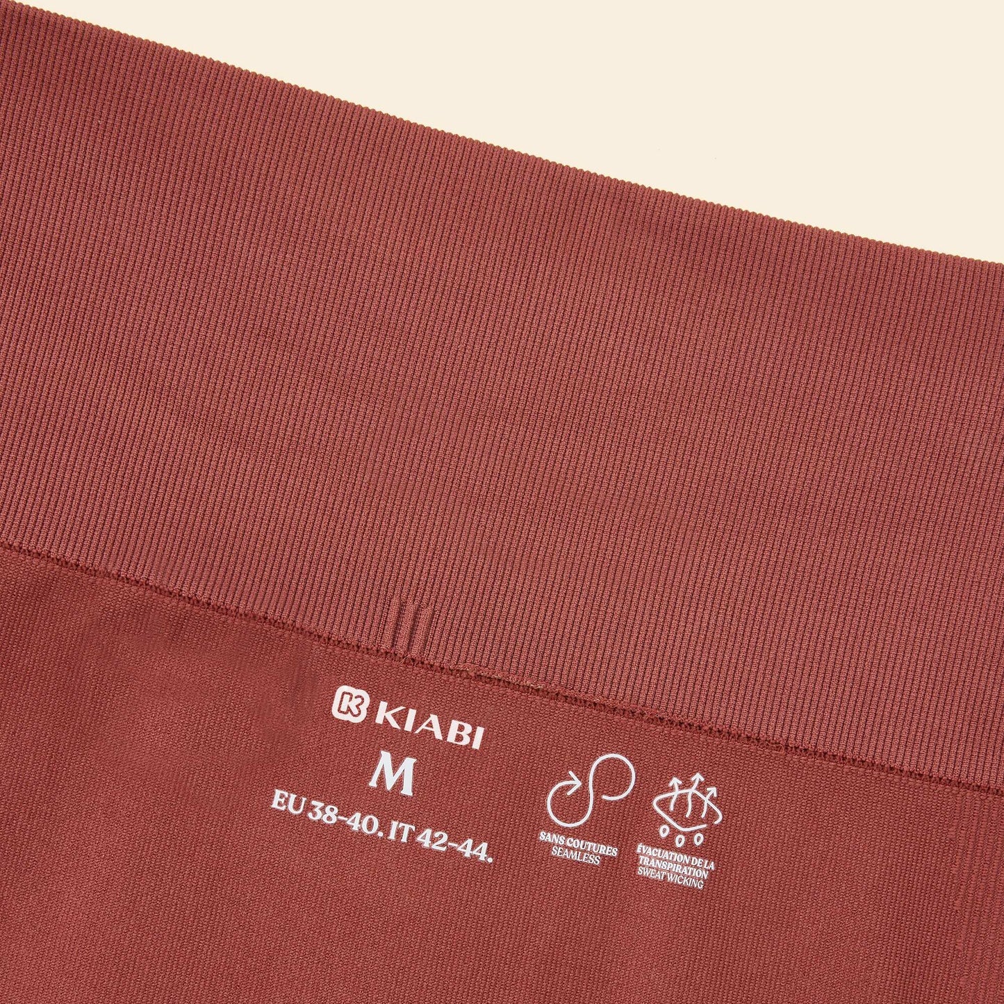 Ribbed Sports Leggings BROWN