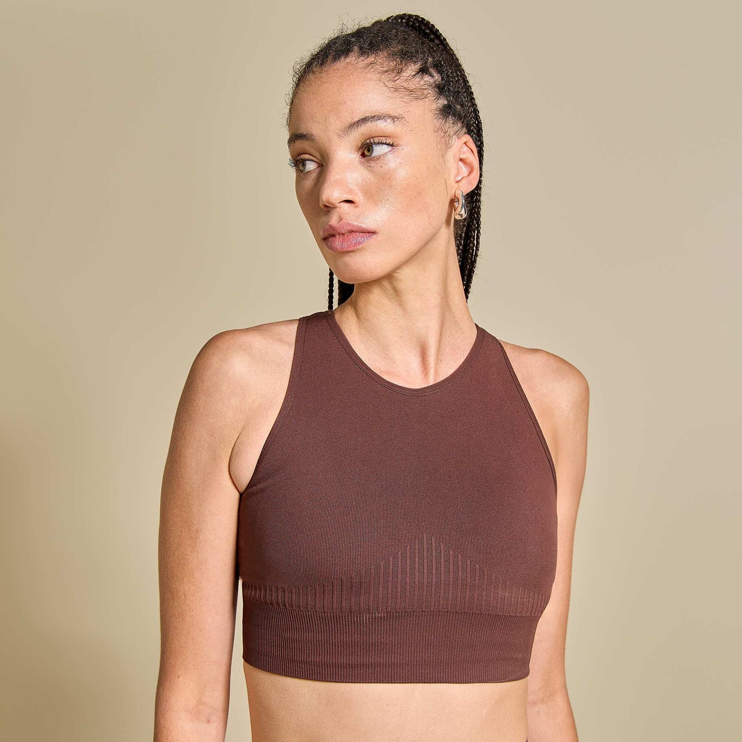 Seamless Sports Bra BROWN
