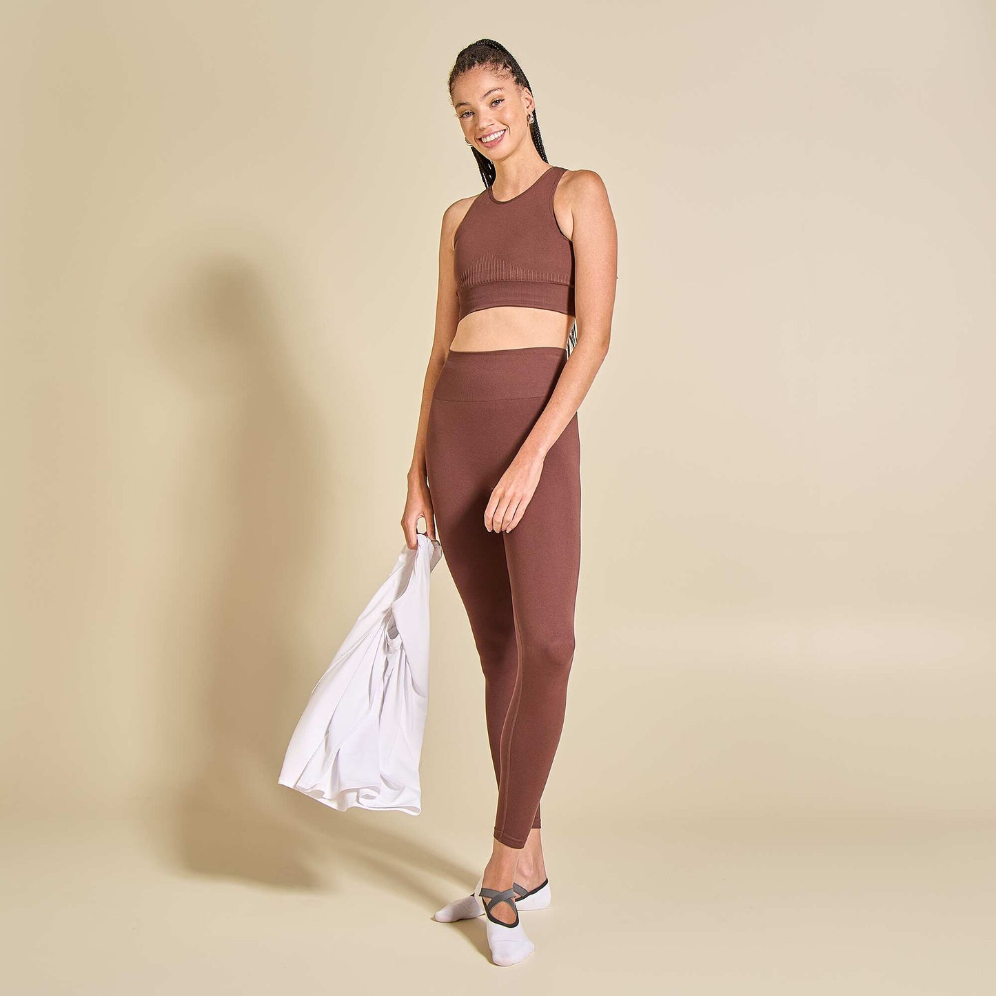Seamless Sports Bra BROWN
