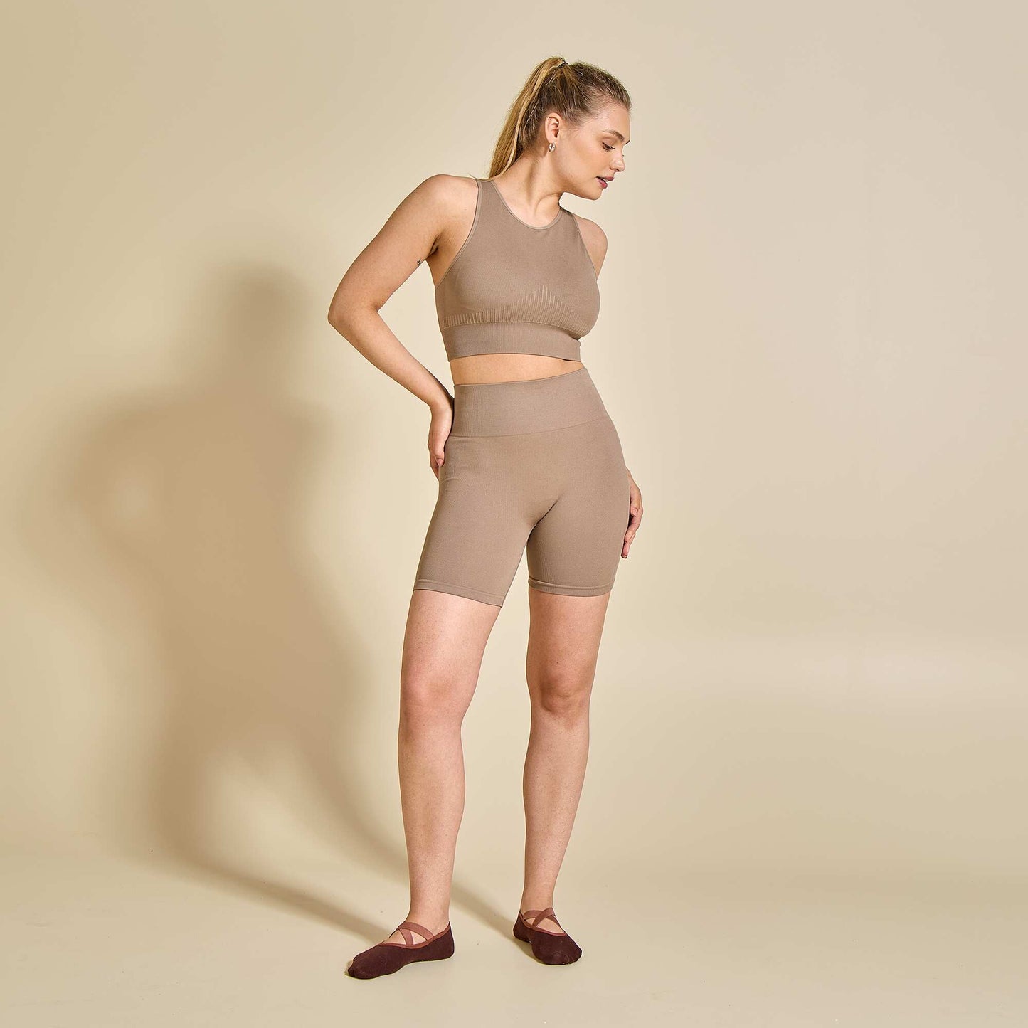 Seamless Sports Bra BEIGE