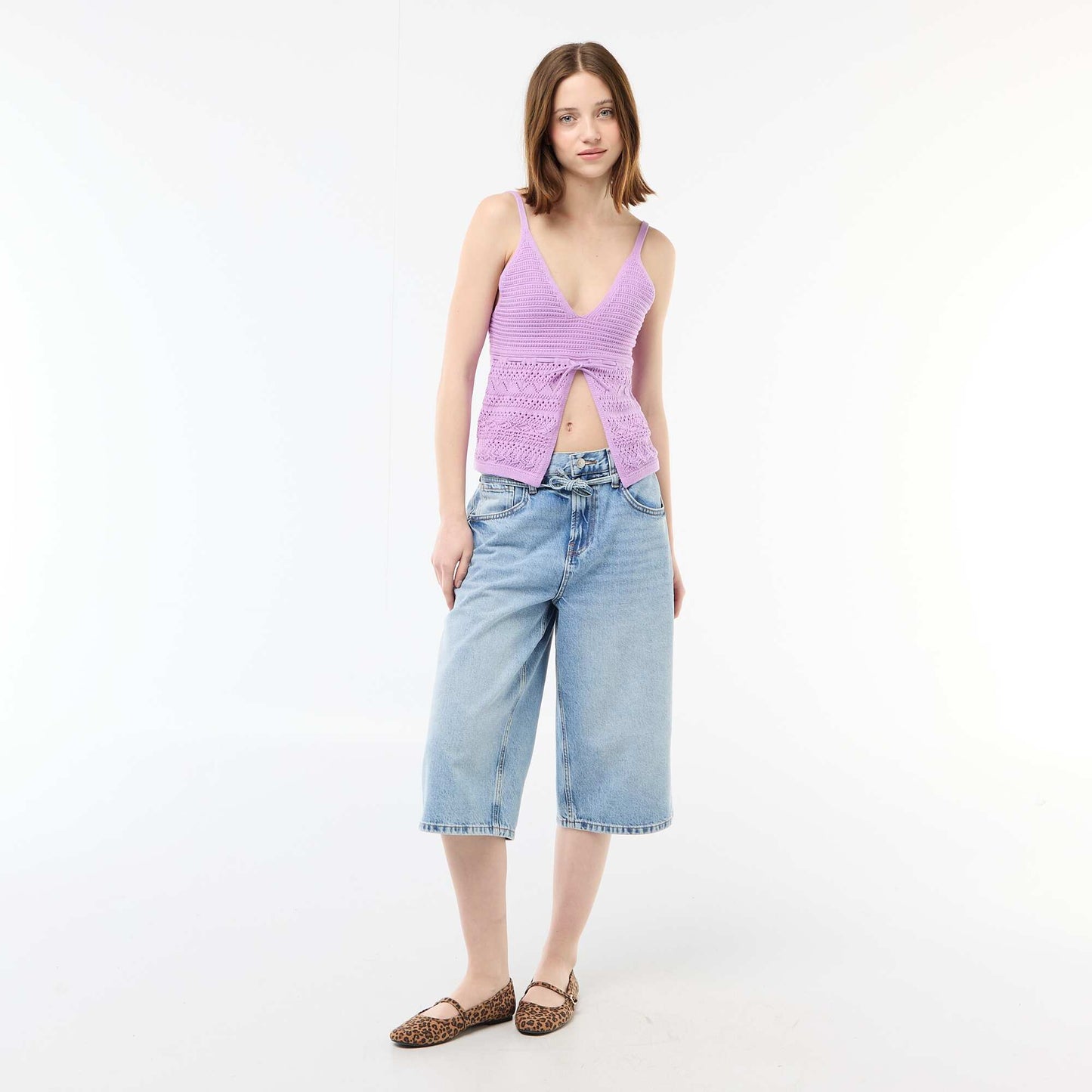 Crochet Crop Top PURPLE