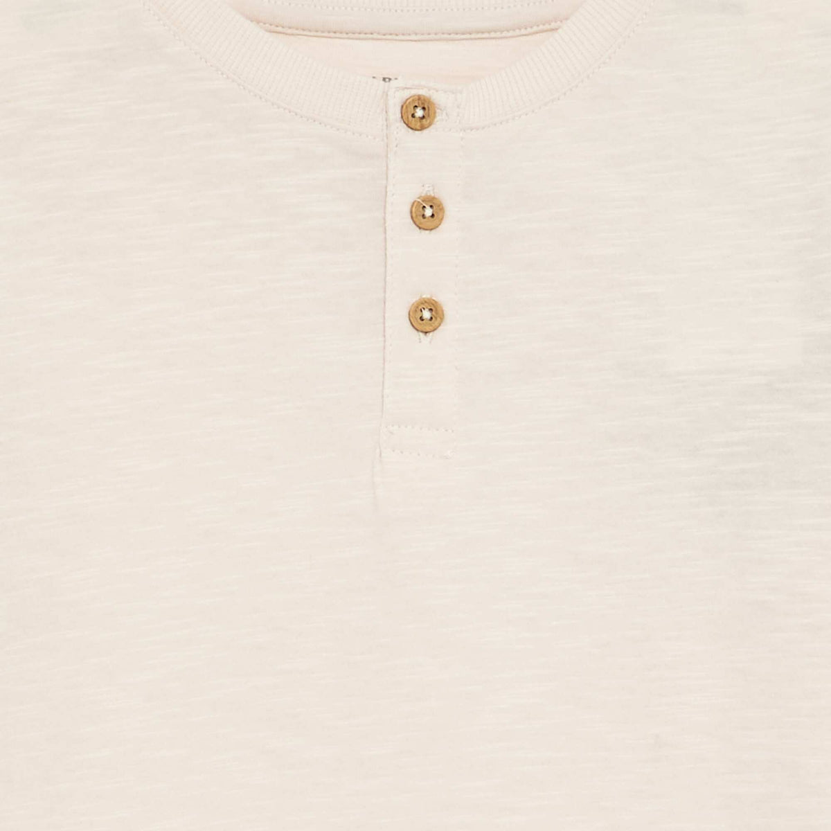 Basic Henley T-shirt WHITE