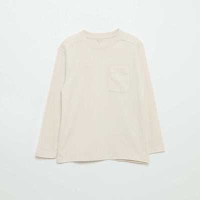 Long-sleeved Jersey T-shirt WHITE