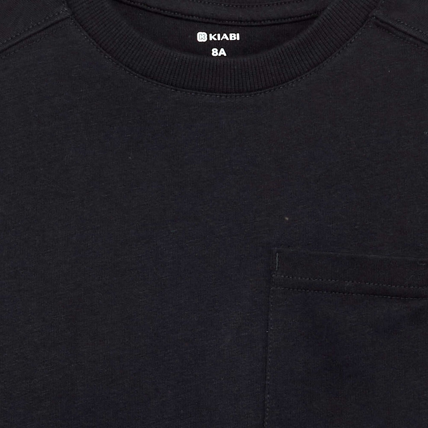 Long-sleeved jersey t-shirt BLACK