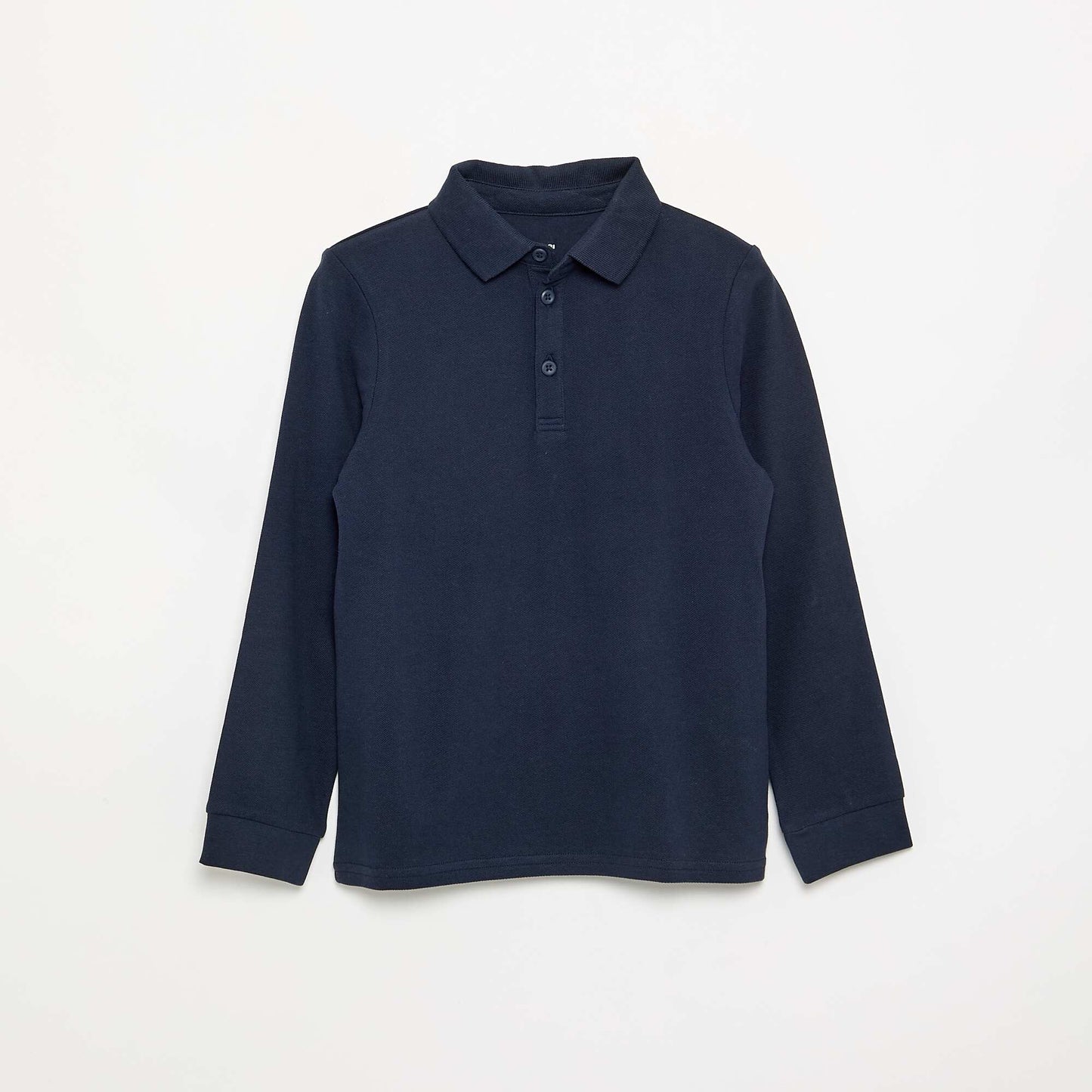Long-sleeved polo shirt BLUE