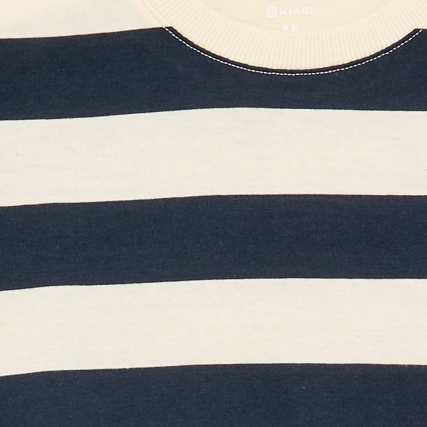 Striped long-sleeved jersey T-shirt BLUE