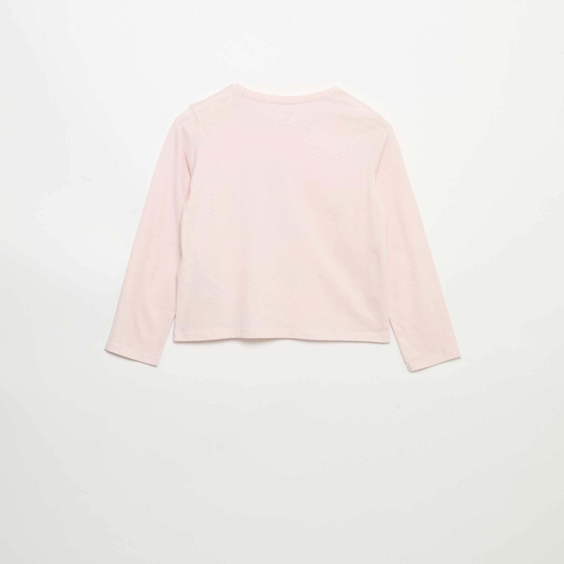 Long-sleeved T-shirt with print PINK