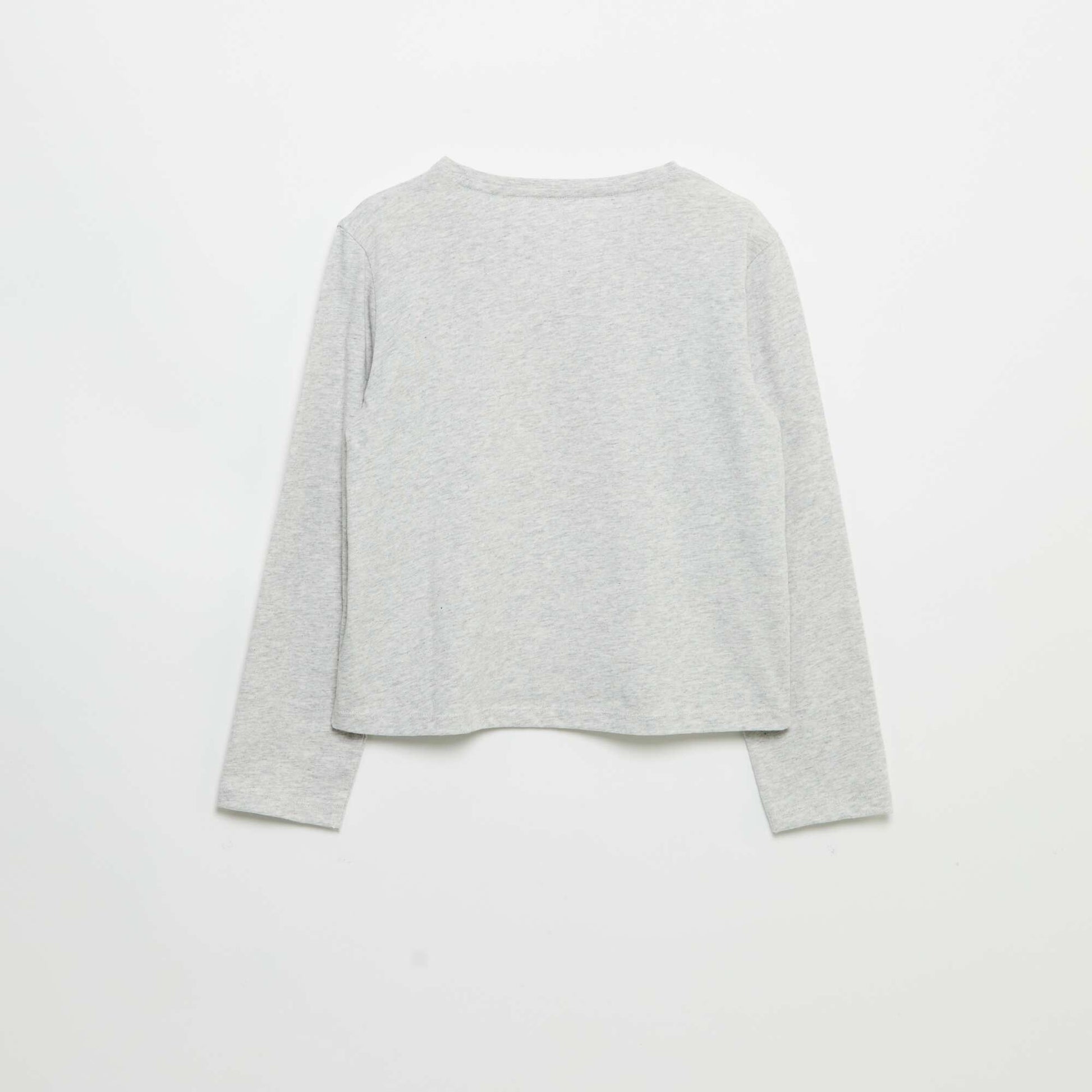 Long-sleeve printed T-shirt GREY