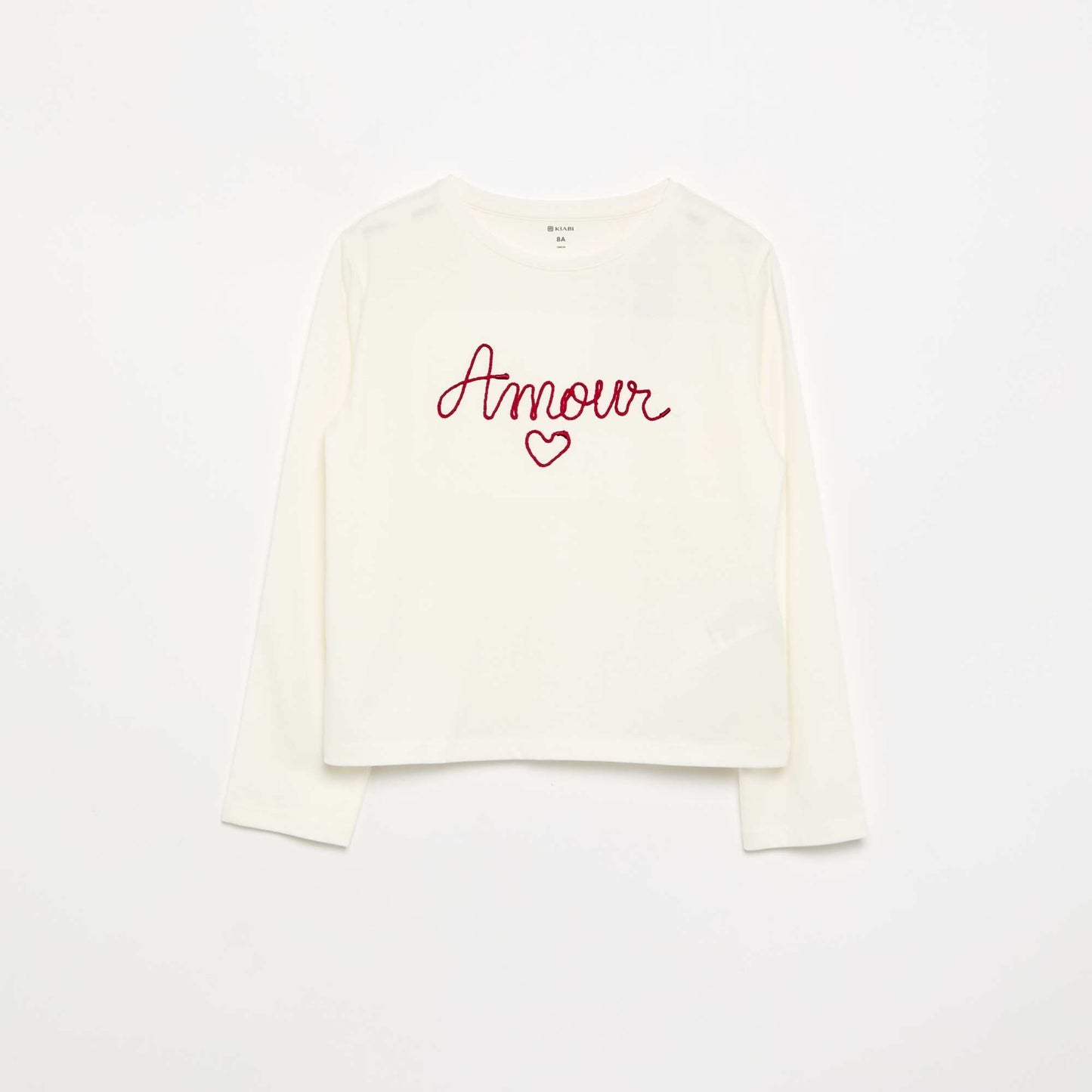 Long-sleeved T-shirt with graphic WHITE