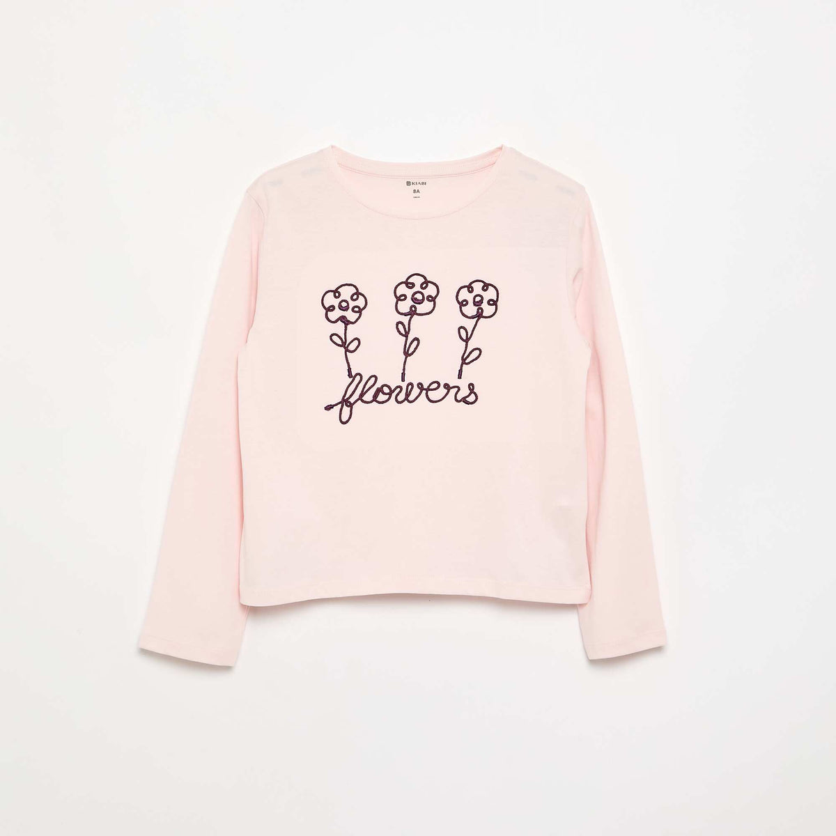 Long-sleeved T-shirt with graphic PINK