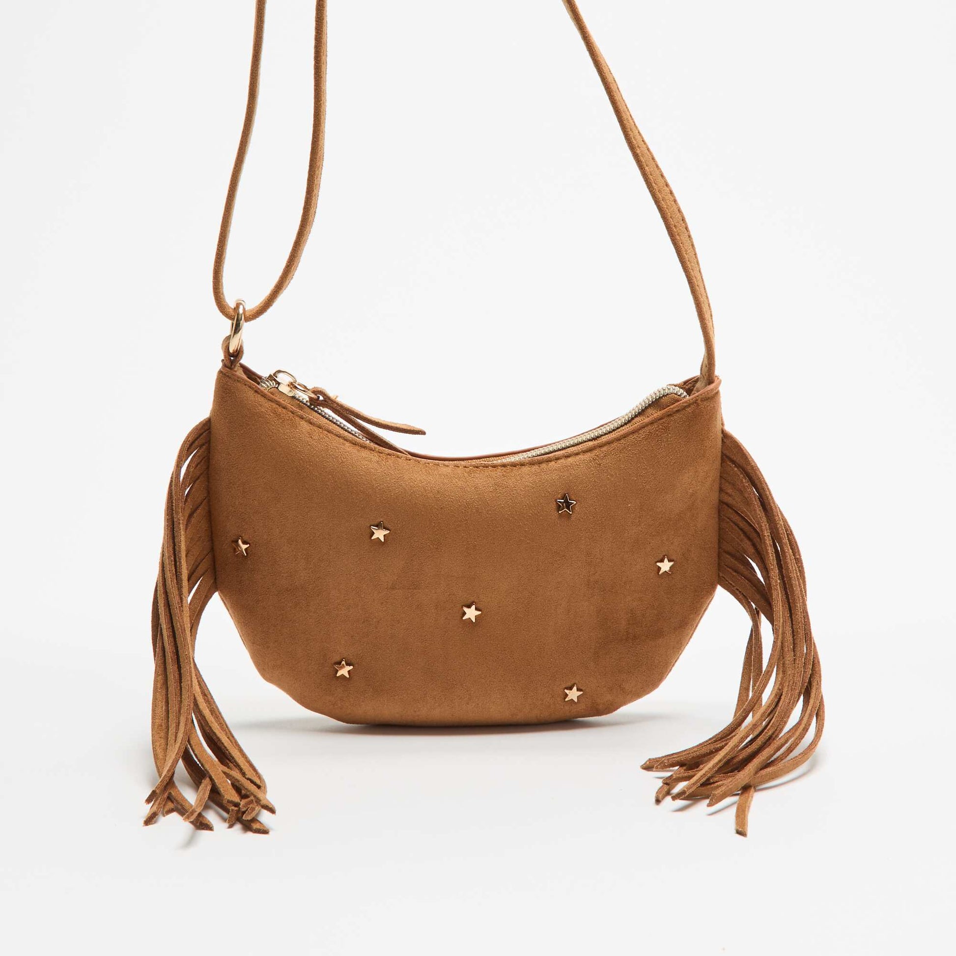 Mini fringed bag BEIGE