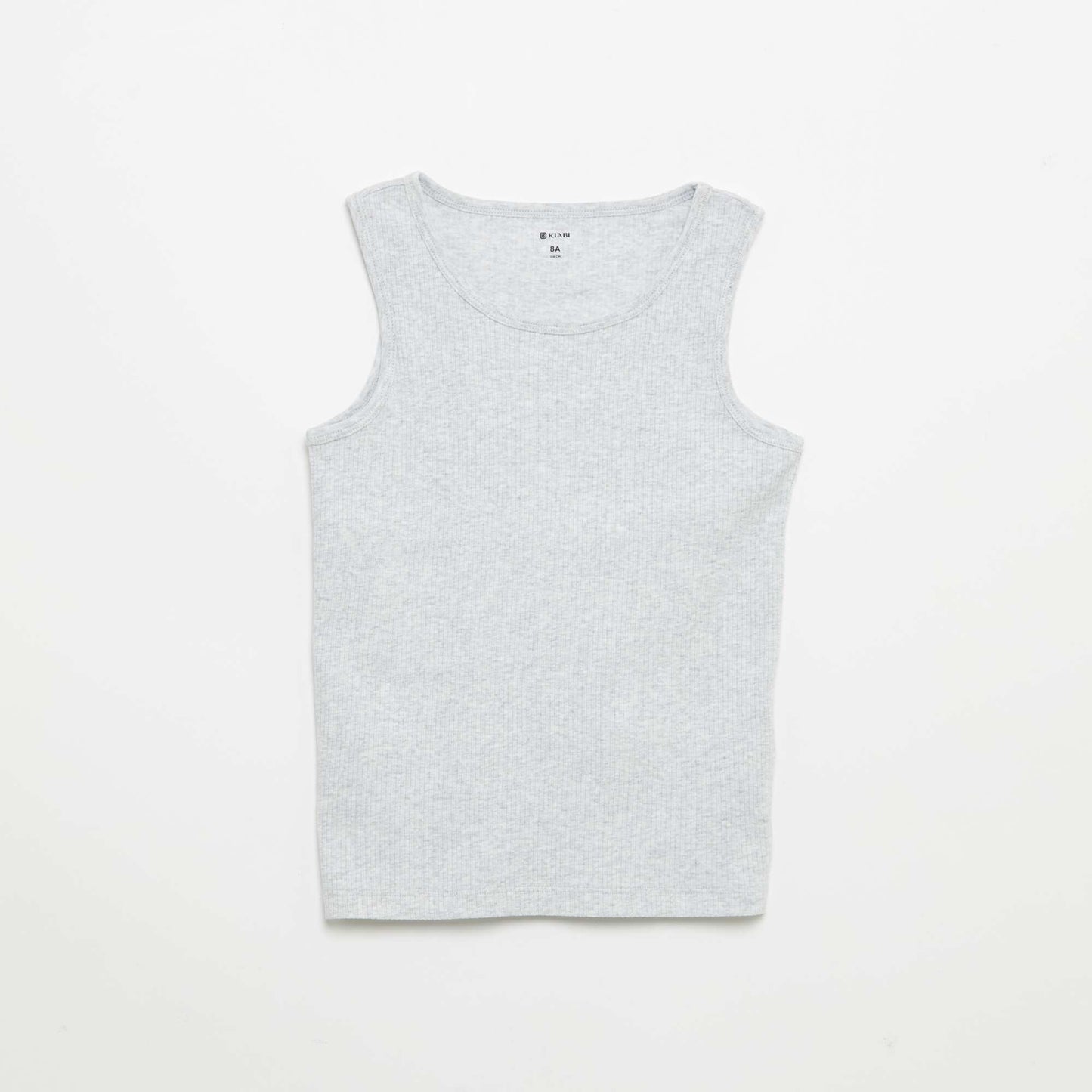Pack of 2 Plain Ribbed Tank Tops BLUE