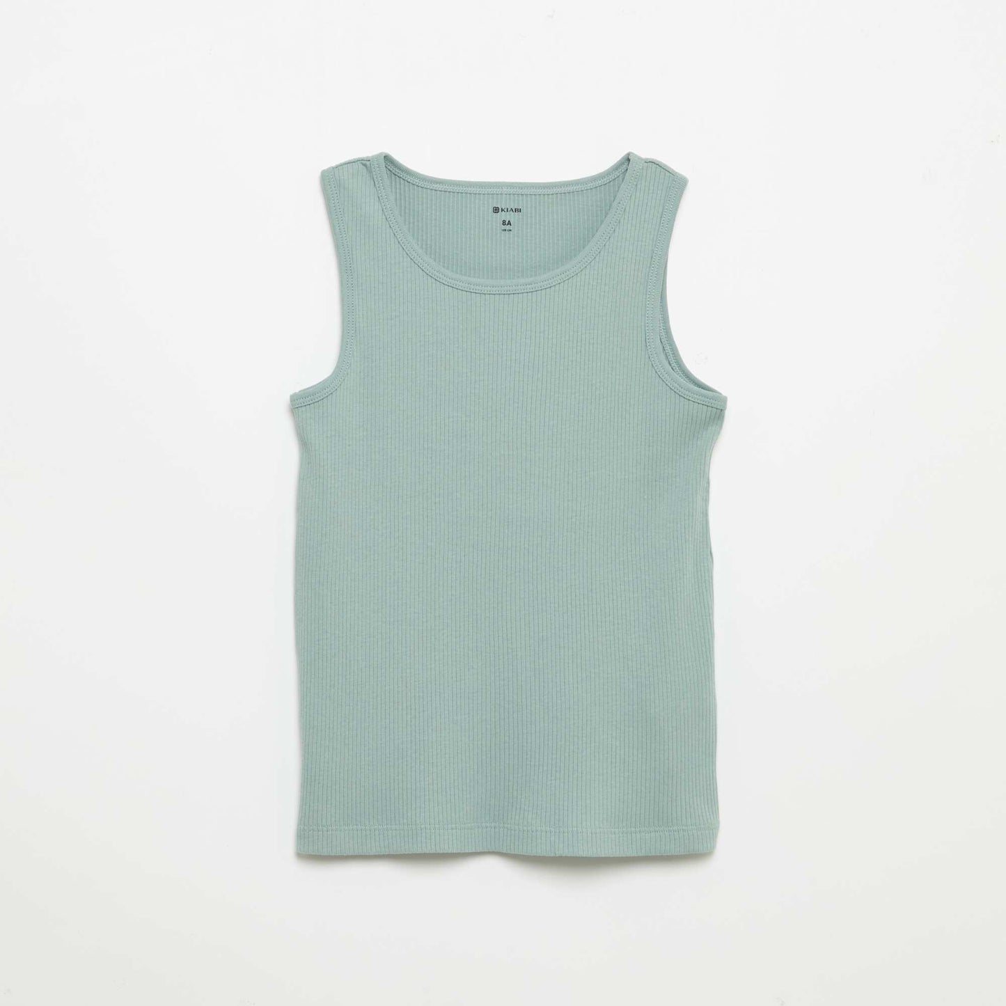 Pack of 2 Plain Ribbed Tank Tops GREEN
