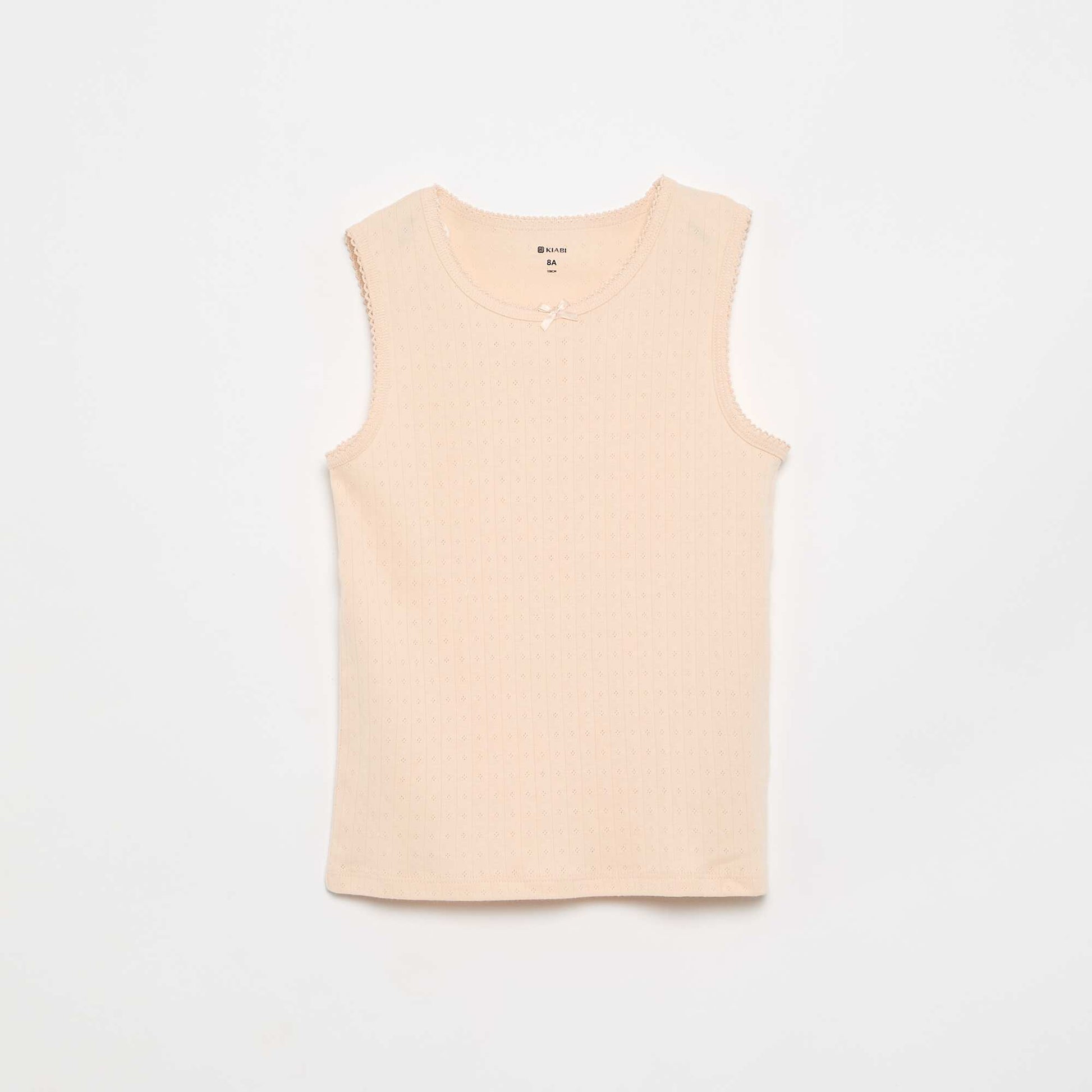 2-pack of pointelle knit tank tops WHITE