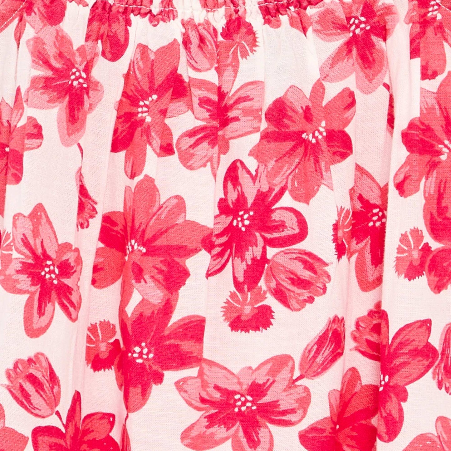 All-over print dress with thin straps WHITE