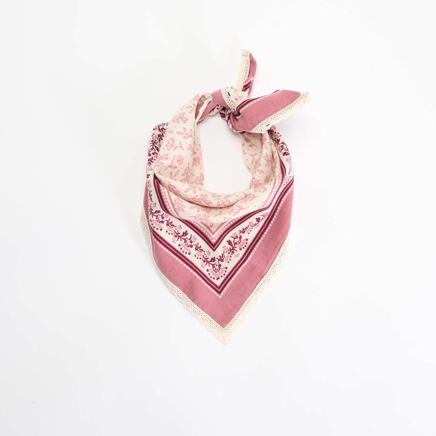 Printed square scarf PINK