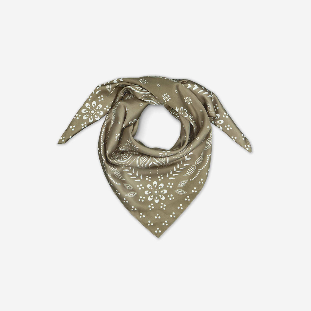 Patterned Scarf KHAKI