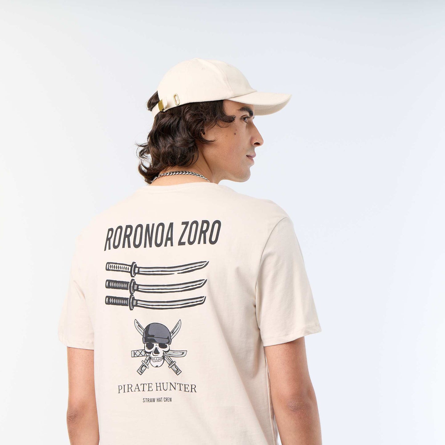 Short-Sleeved 'One Piece' T-Shirt GREY