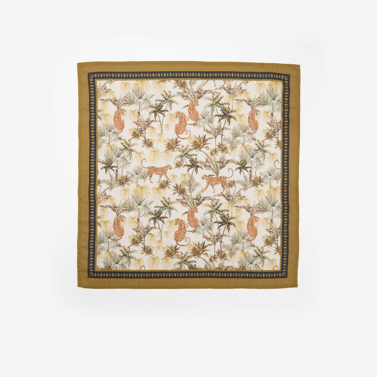 Patterned Scarf KHAKI