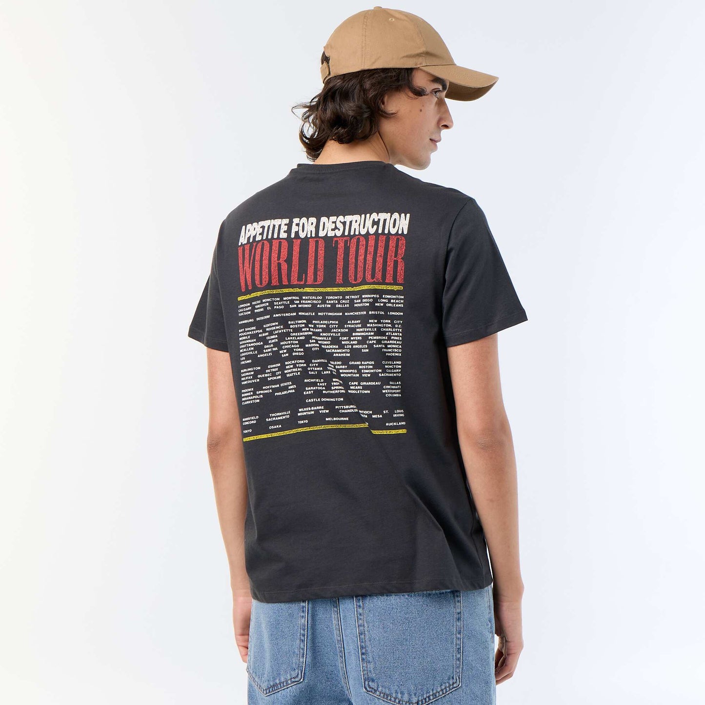 T-shirt 'Guns N\'Roses' short sleeves BLACK