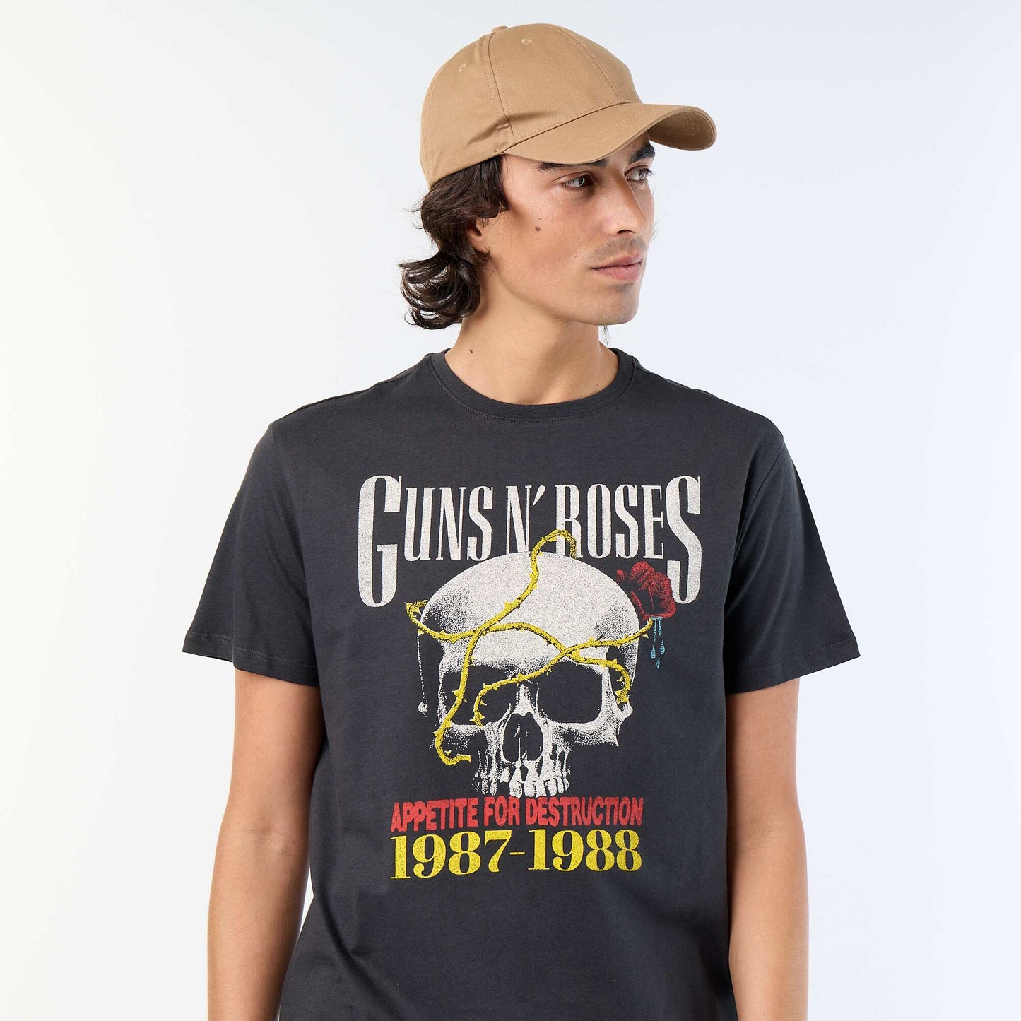 T-shirt 'Guns N\'Roses' short sleeves BLACK